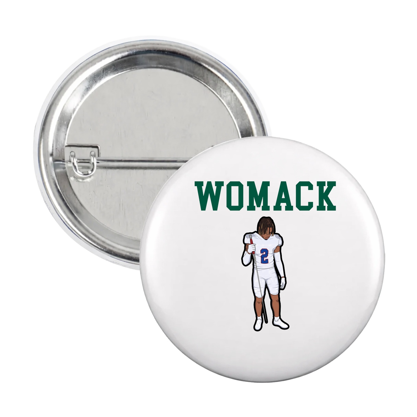 Game Day Button — Shirsey in White