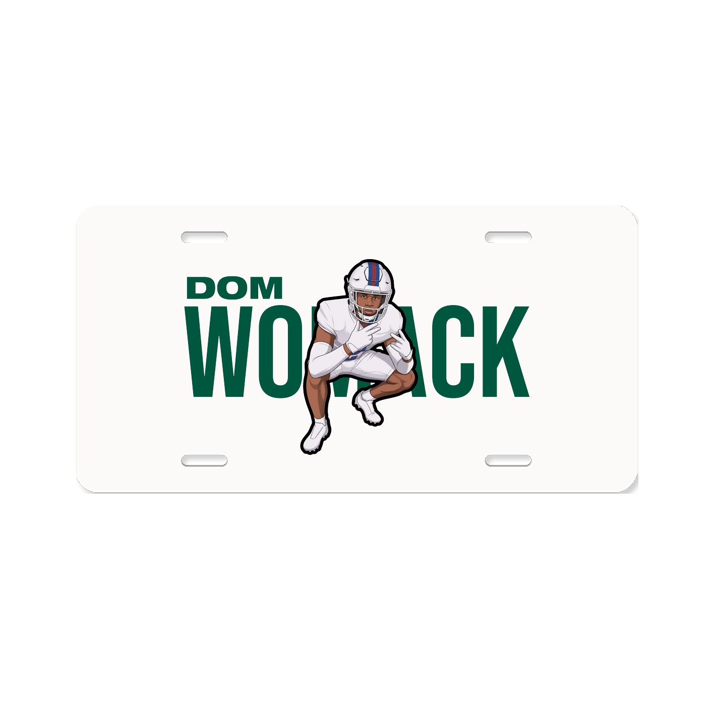 License Plate — Player Name in Classic