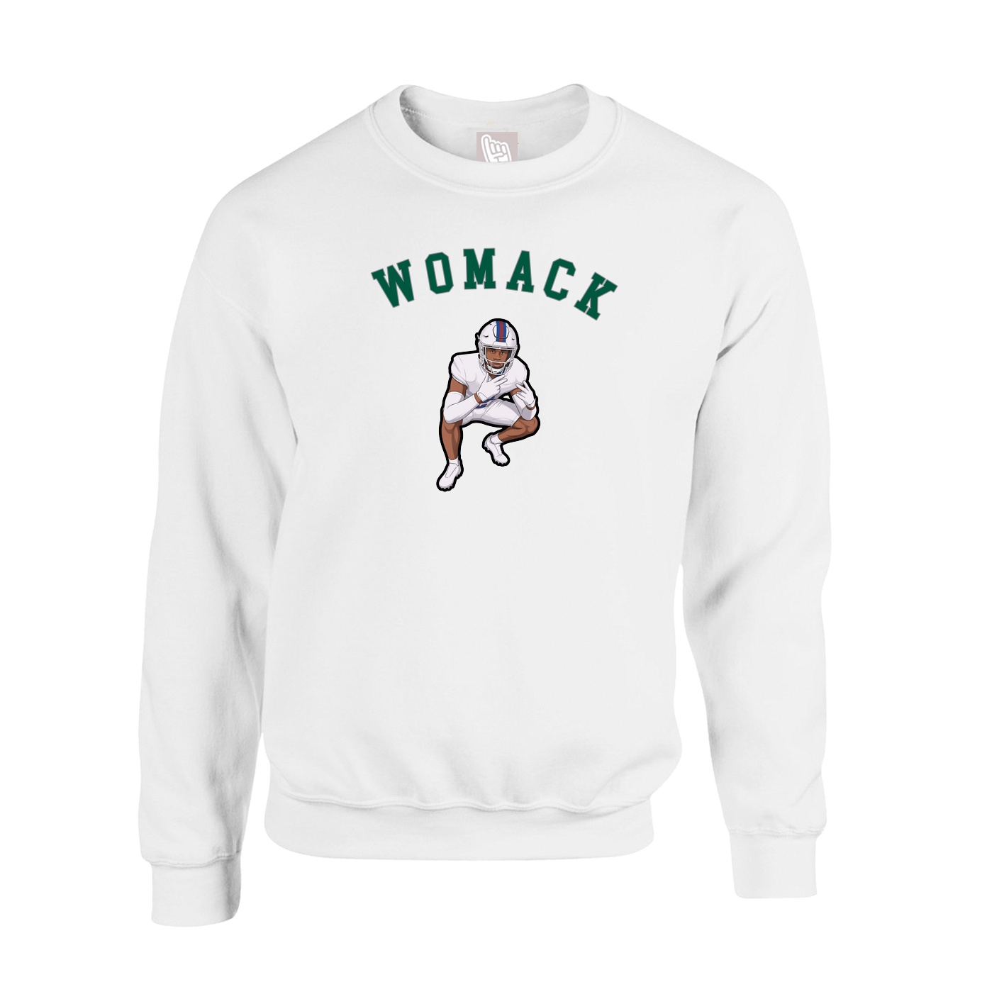 Fleece Crew — Shirsey Arch in White