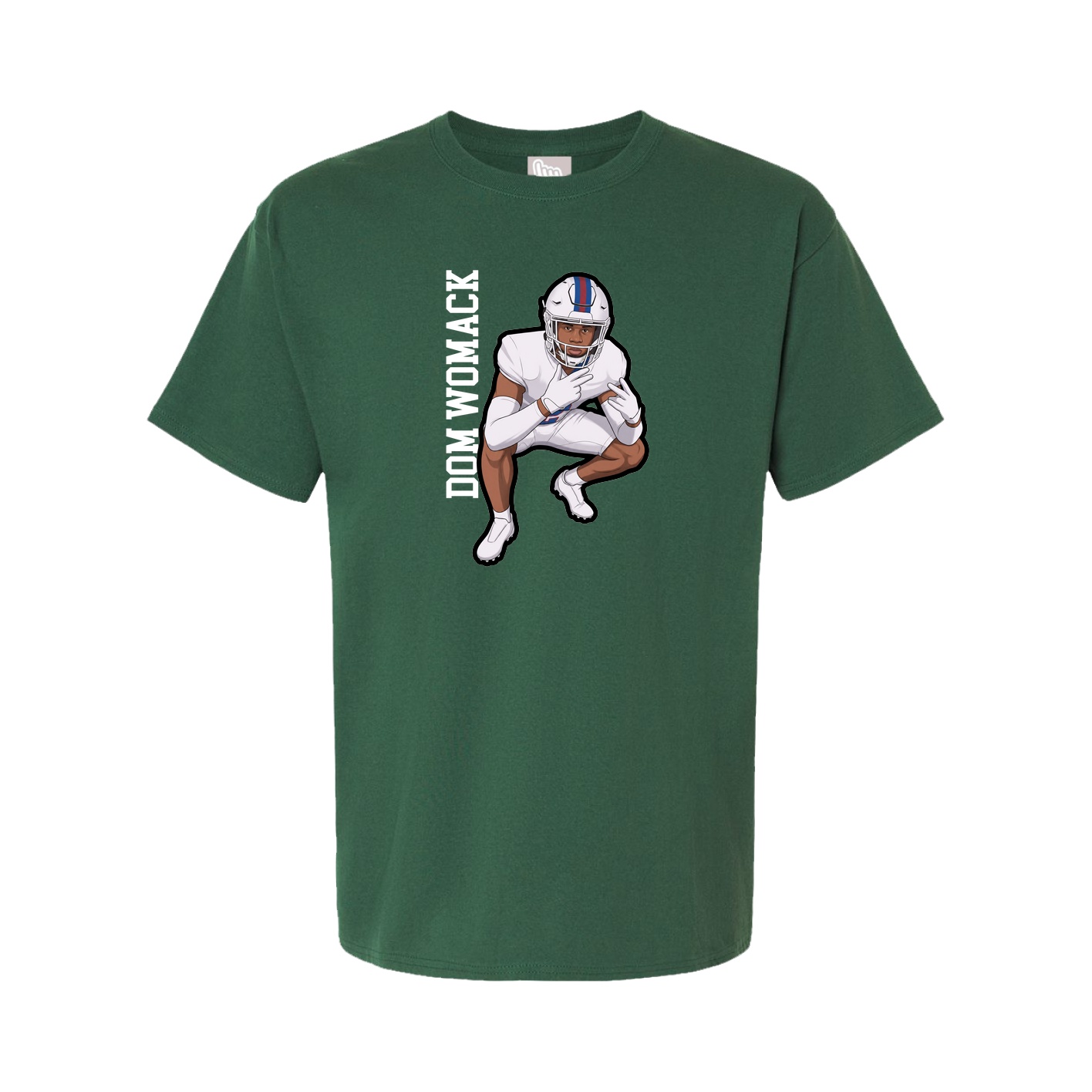 Tee — Name Vertical in Green