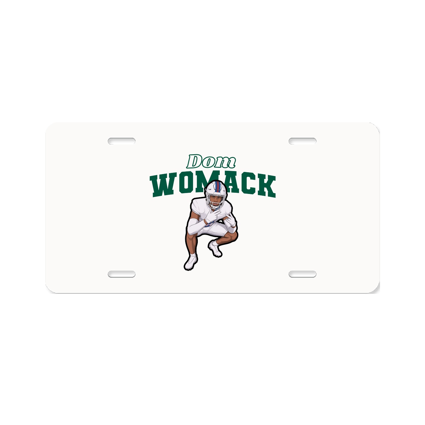 License Plate — Name Arch in Classic