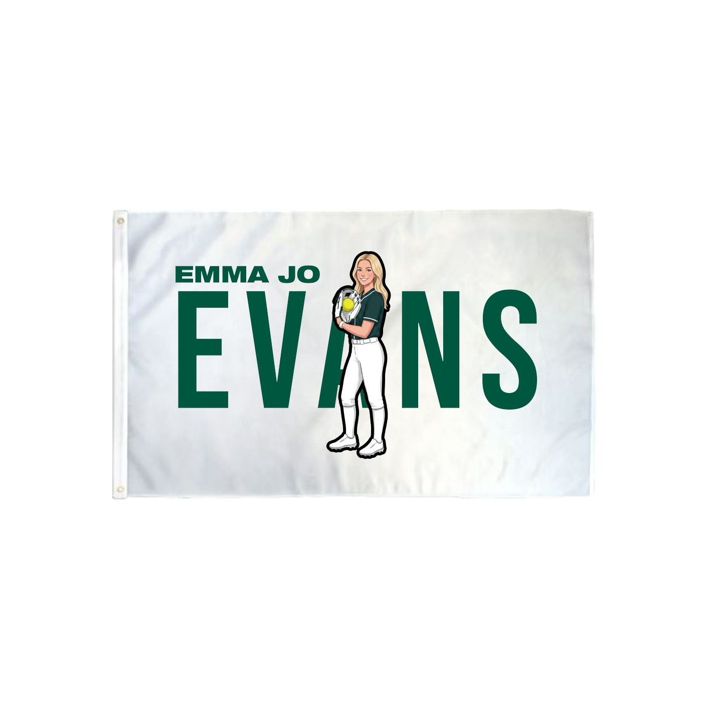 3x5 Flag — Player Name in Classic