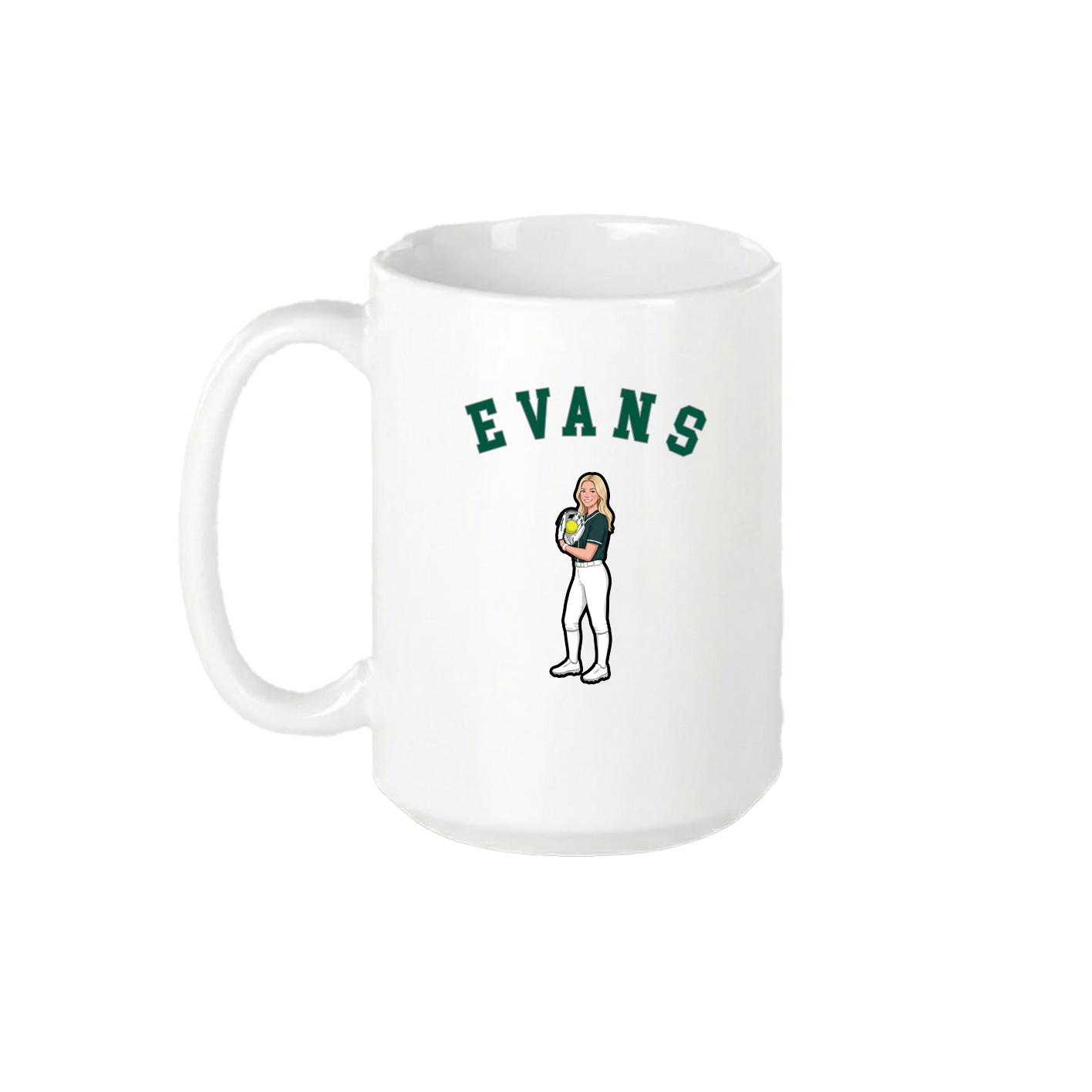 15oz Coffee Mug — Shirsey Arch in White