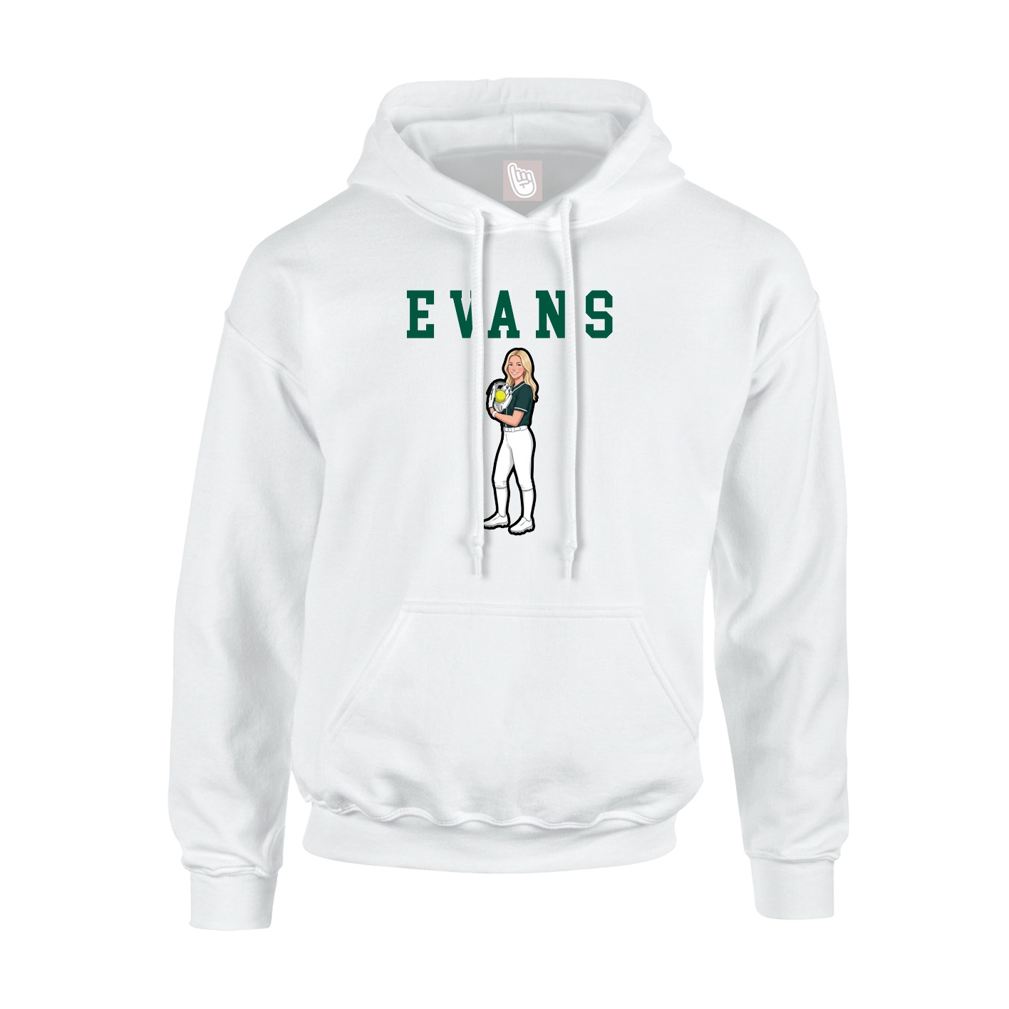 Youth Hoodie — Shirsey in White