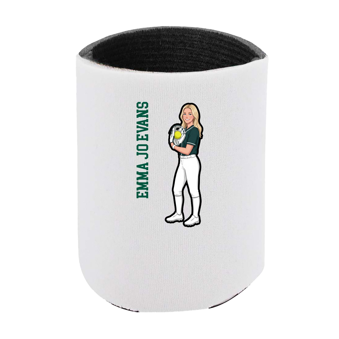 Can Holder — Name Vertical in White