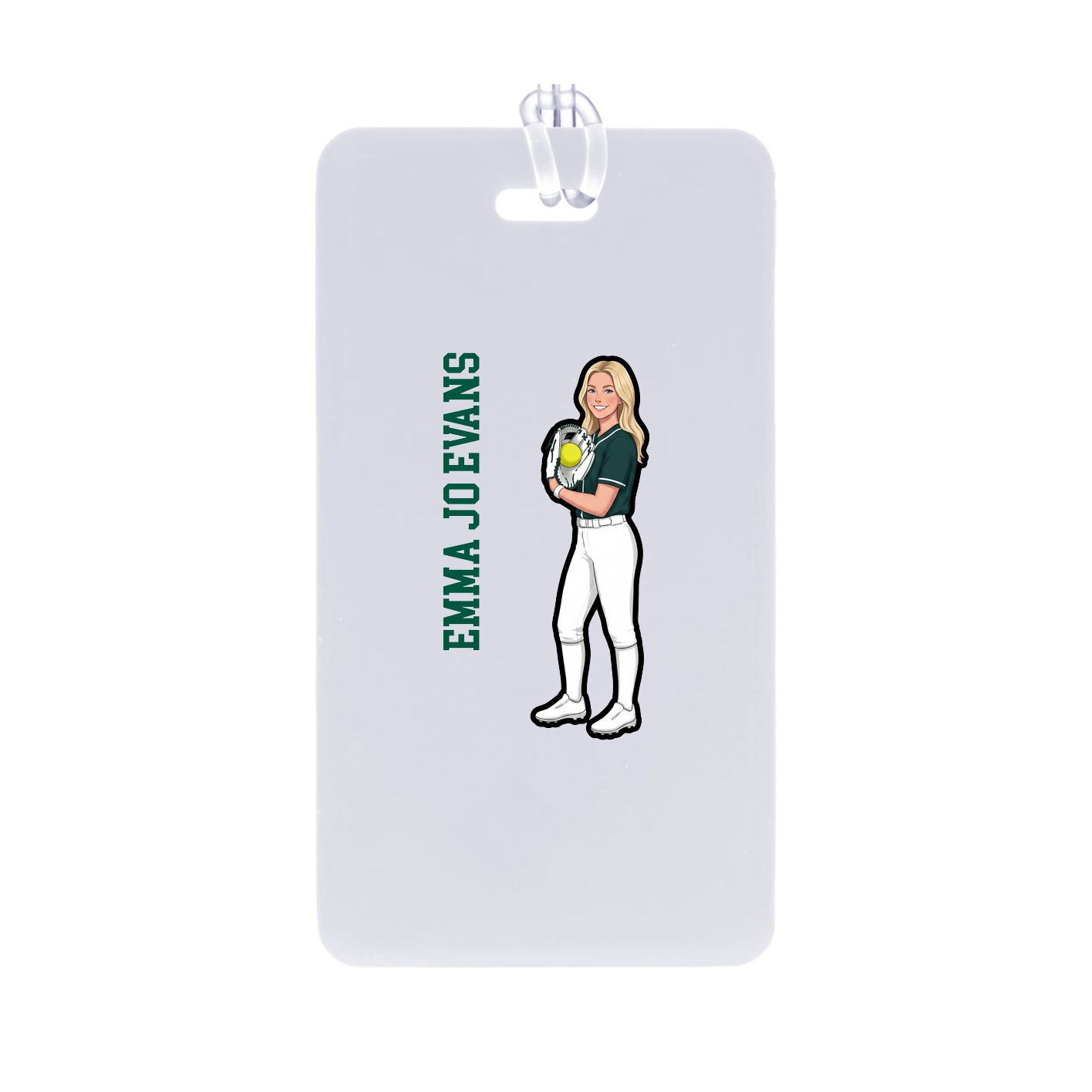 Bag Tag — Name Vertical in Classic