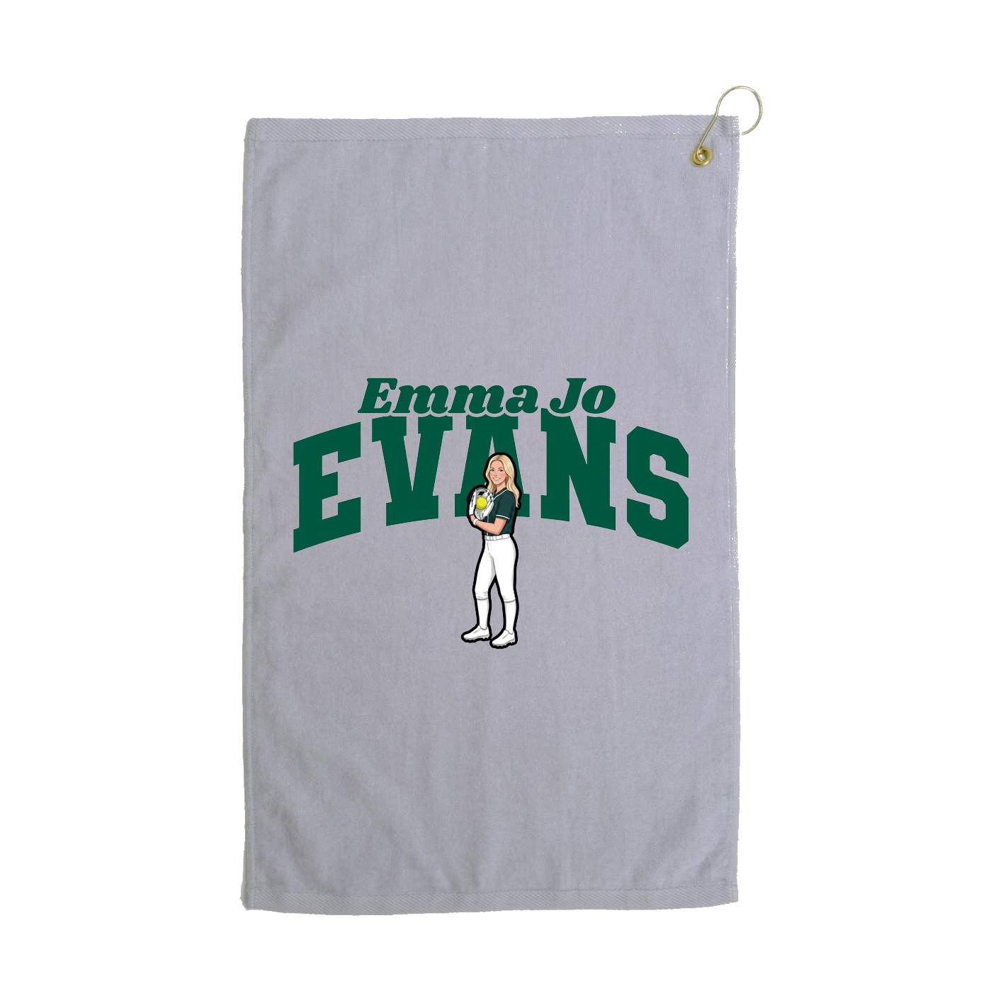 Golf Towel — Signature Arch in Grey