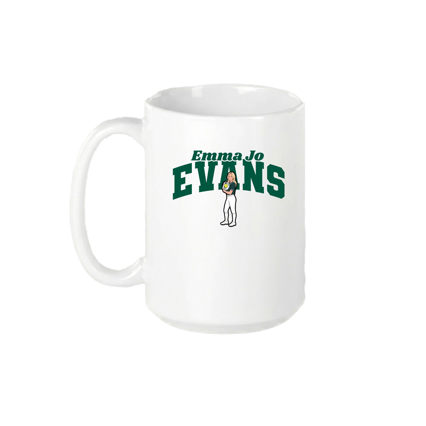 15oz Coffee Mug — Signature Arch in White