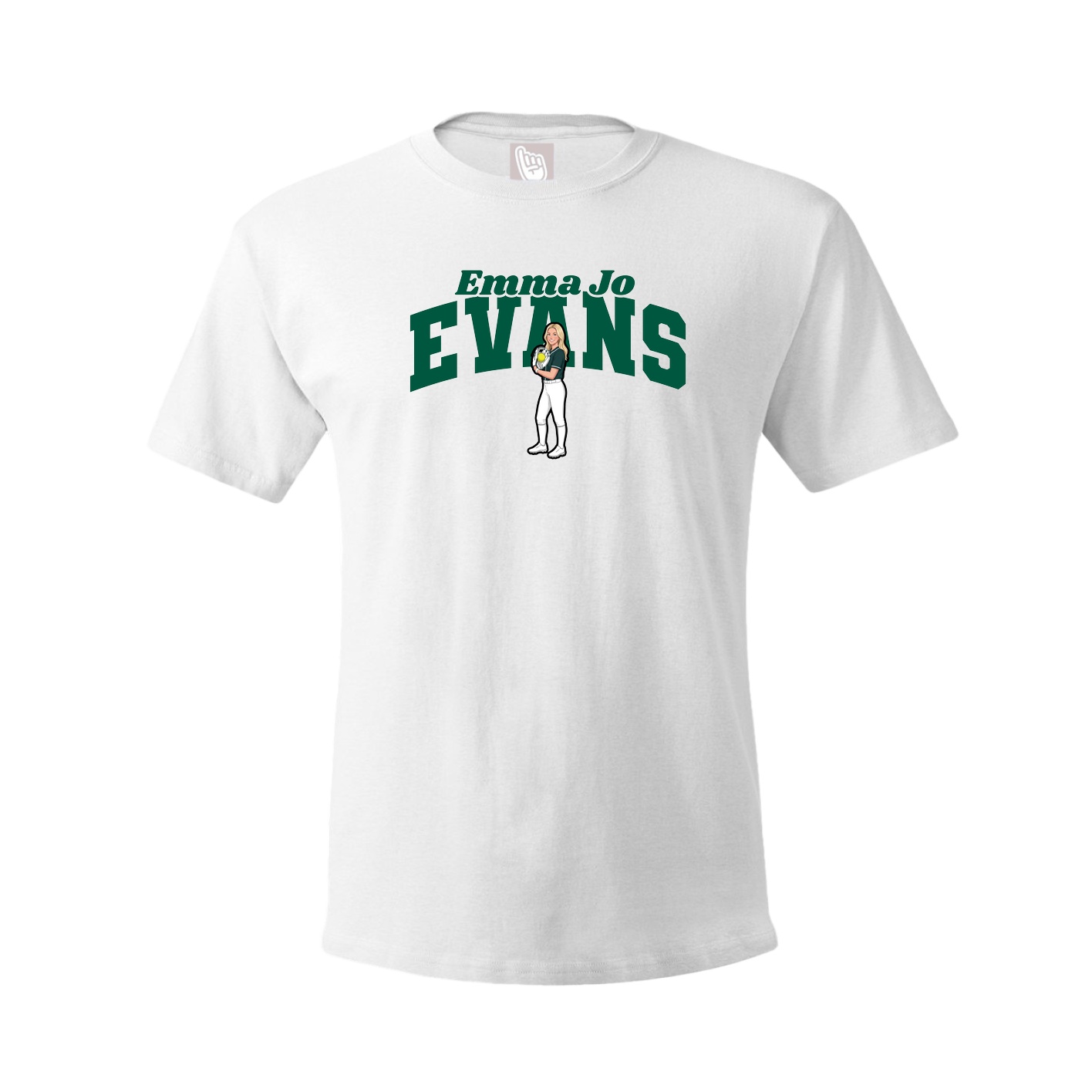 Youth Tee — Signature Arch in White
