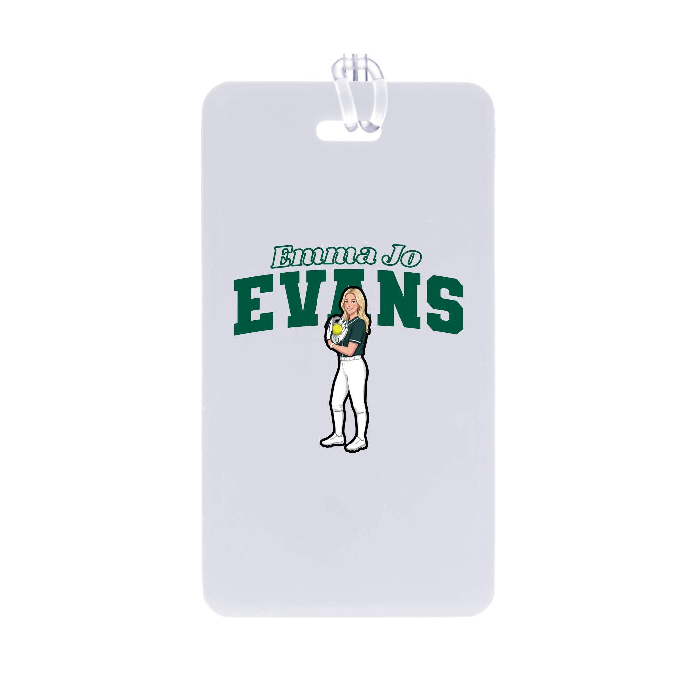 Bag Tag — Name Arch in Classic