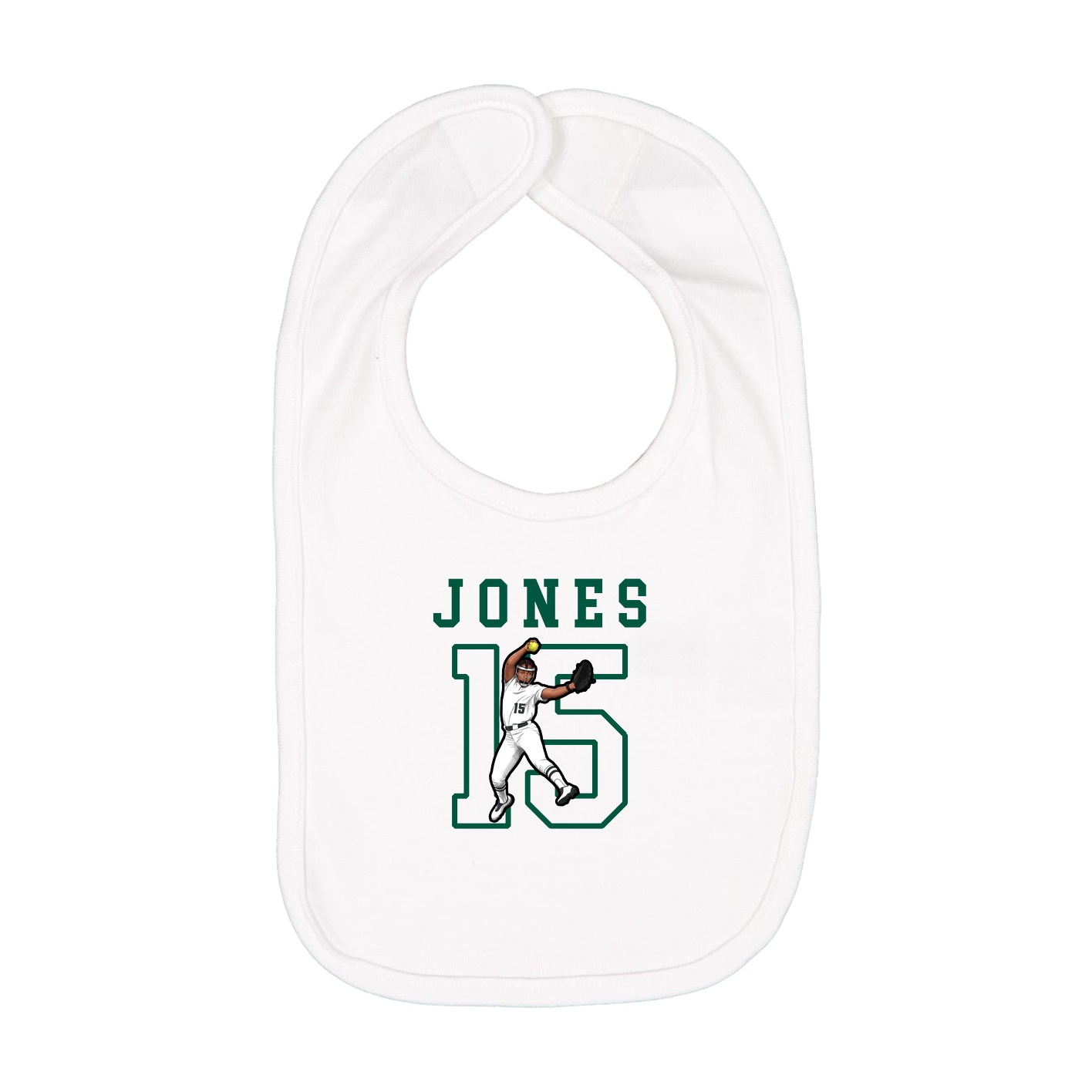 Infant Bib — Shirsey in White