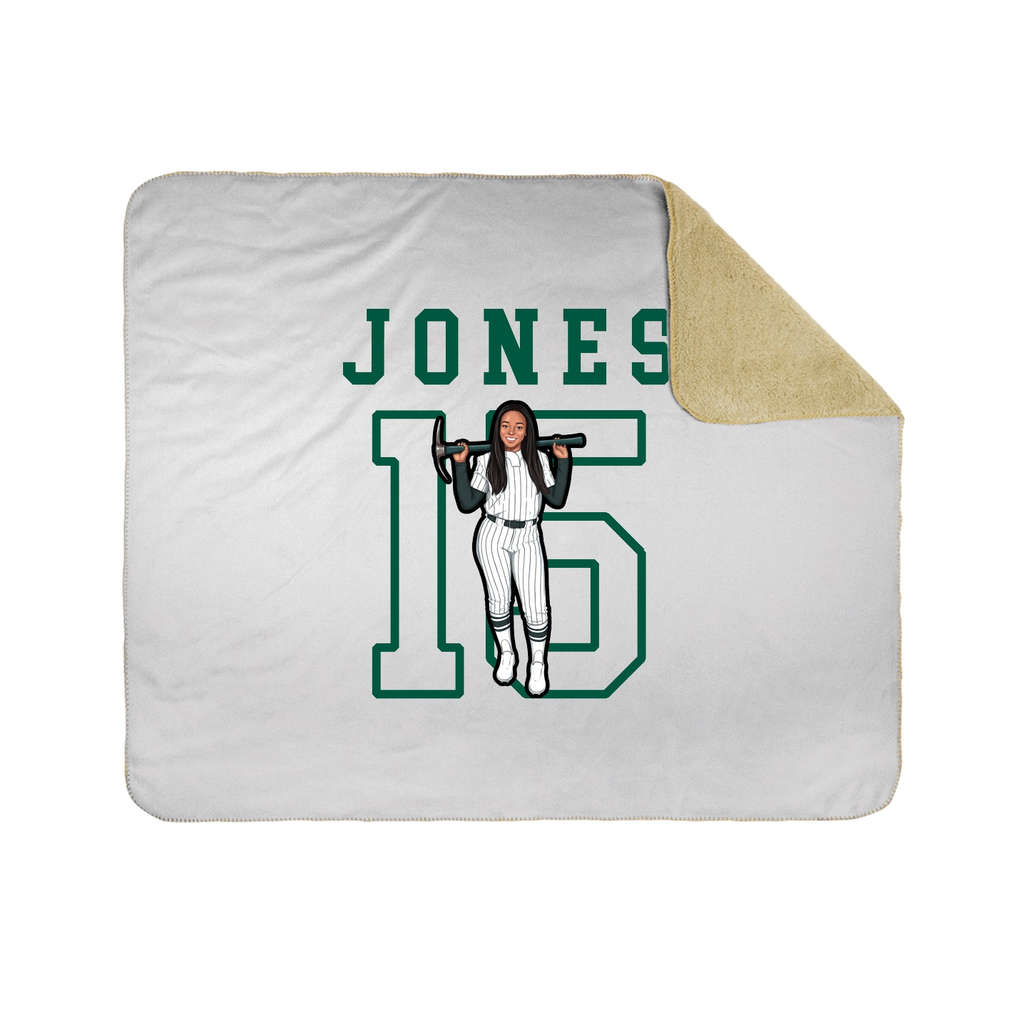 Throw Blanket — Shirsey in White