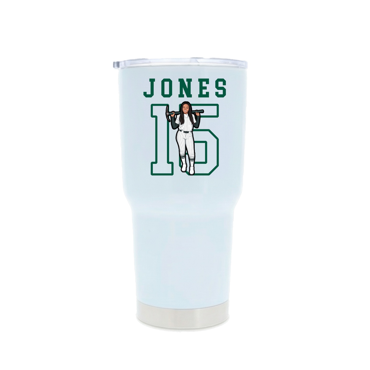 30oz Stainless Steel Tumbler — Shirsey in White