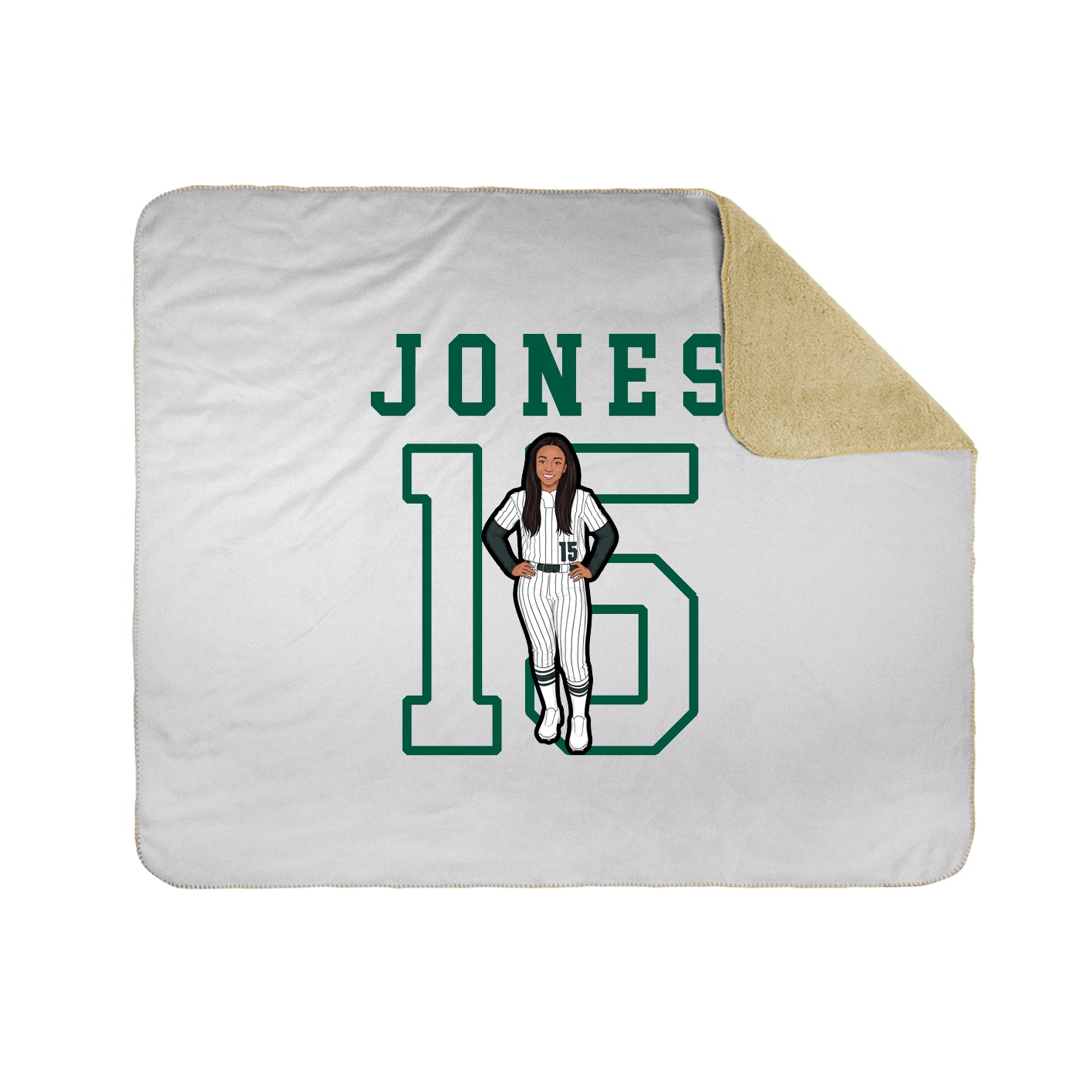 Throw Blanket — Shirsey in White