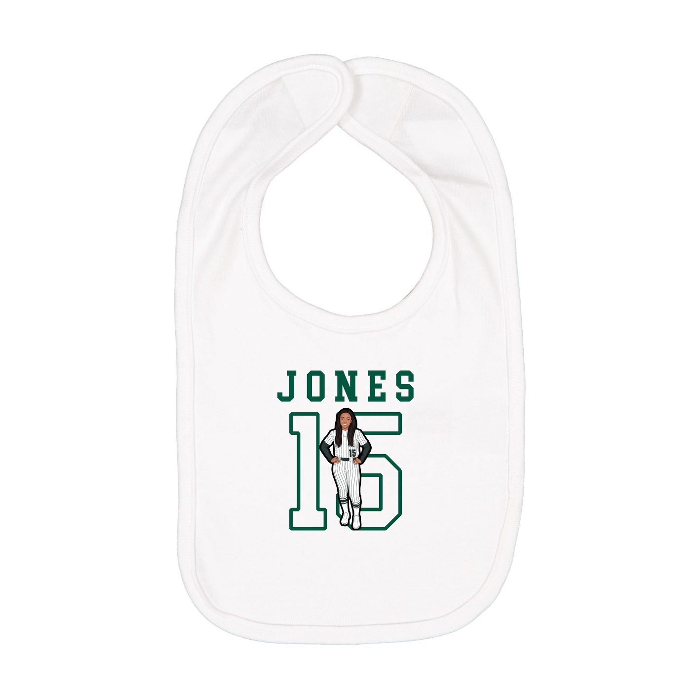 Infant Bib — Shirsey in White