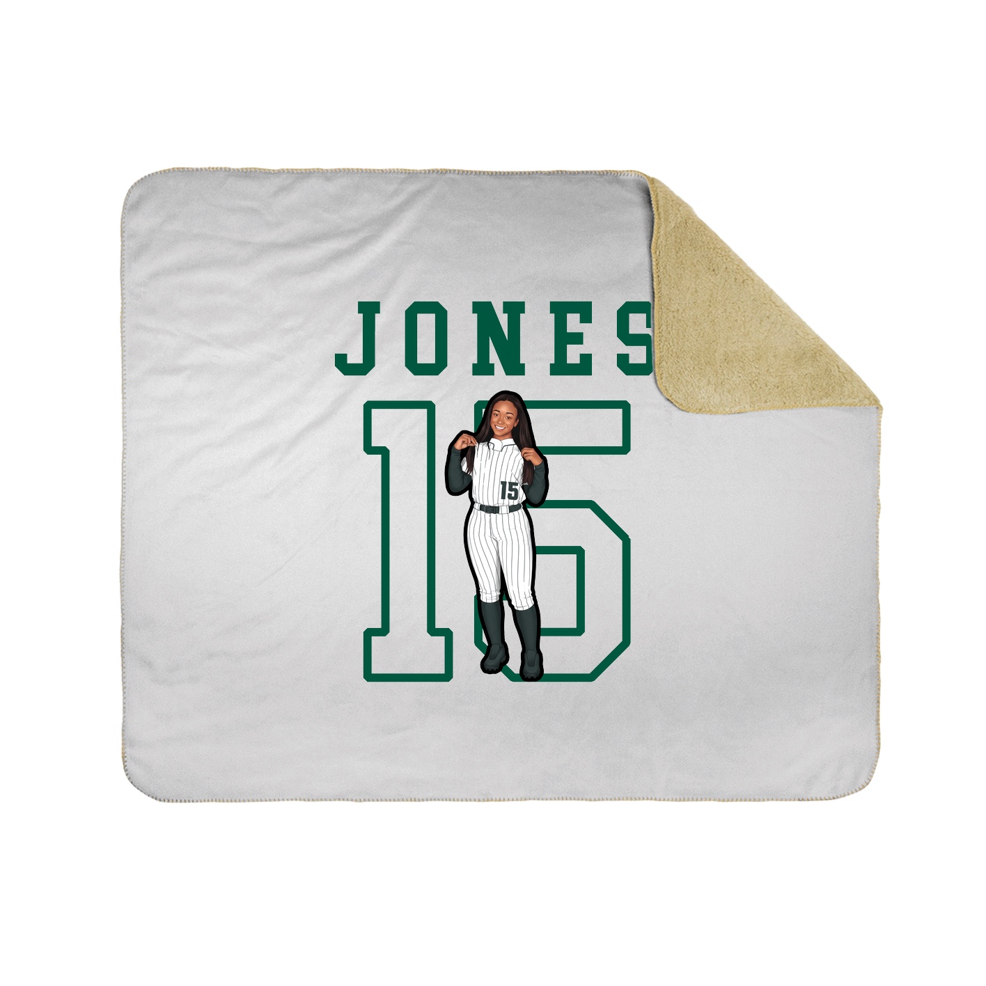 Throw Blanket — Shirsey in White