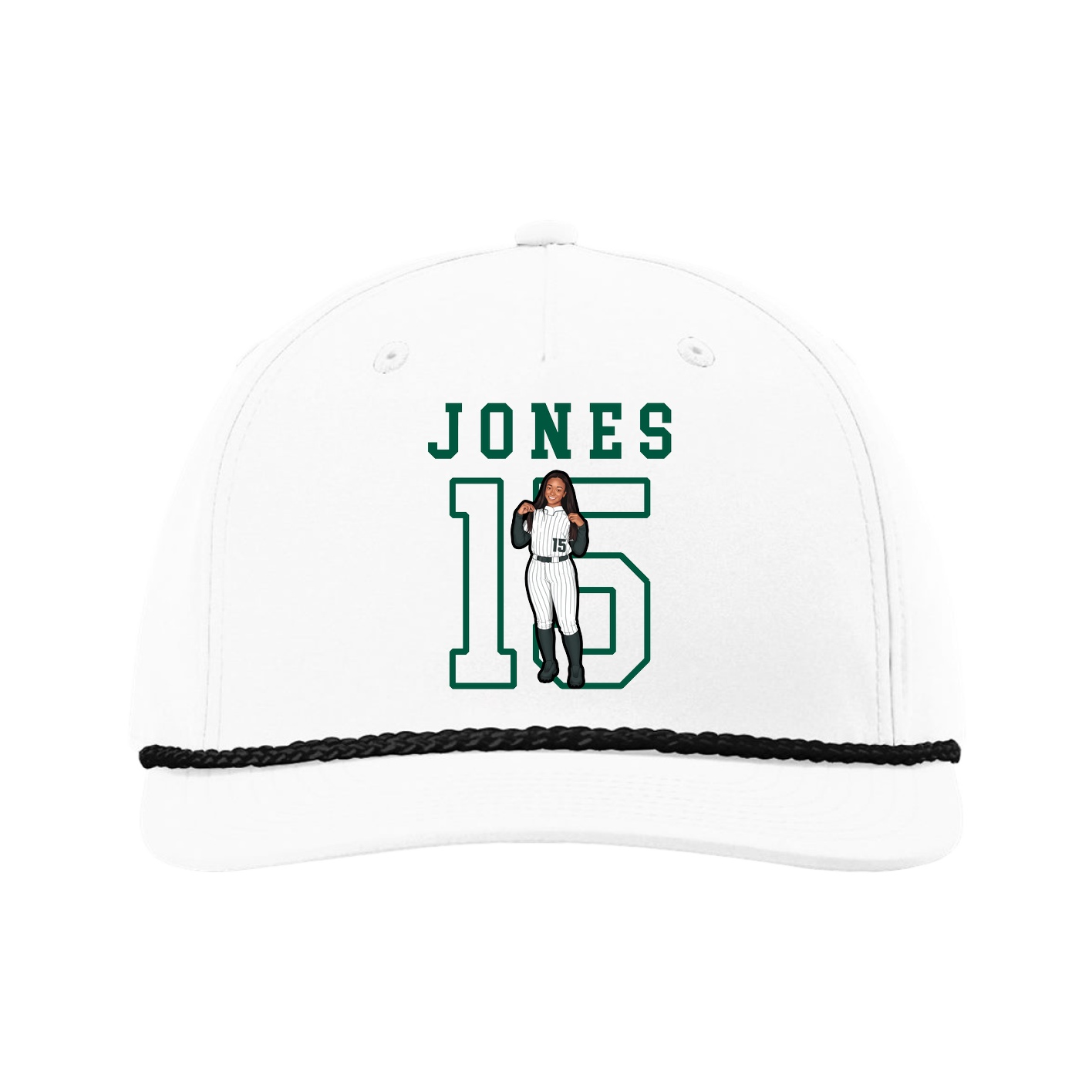 Five-Panel Classic Rope Cap — Shirsey in White