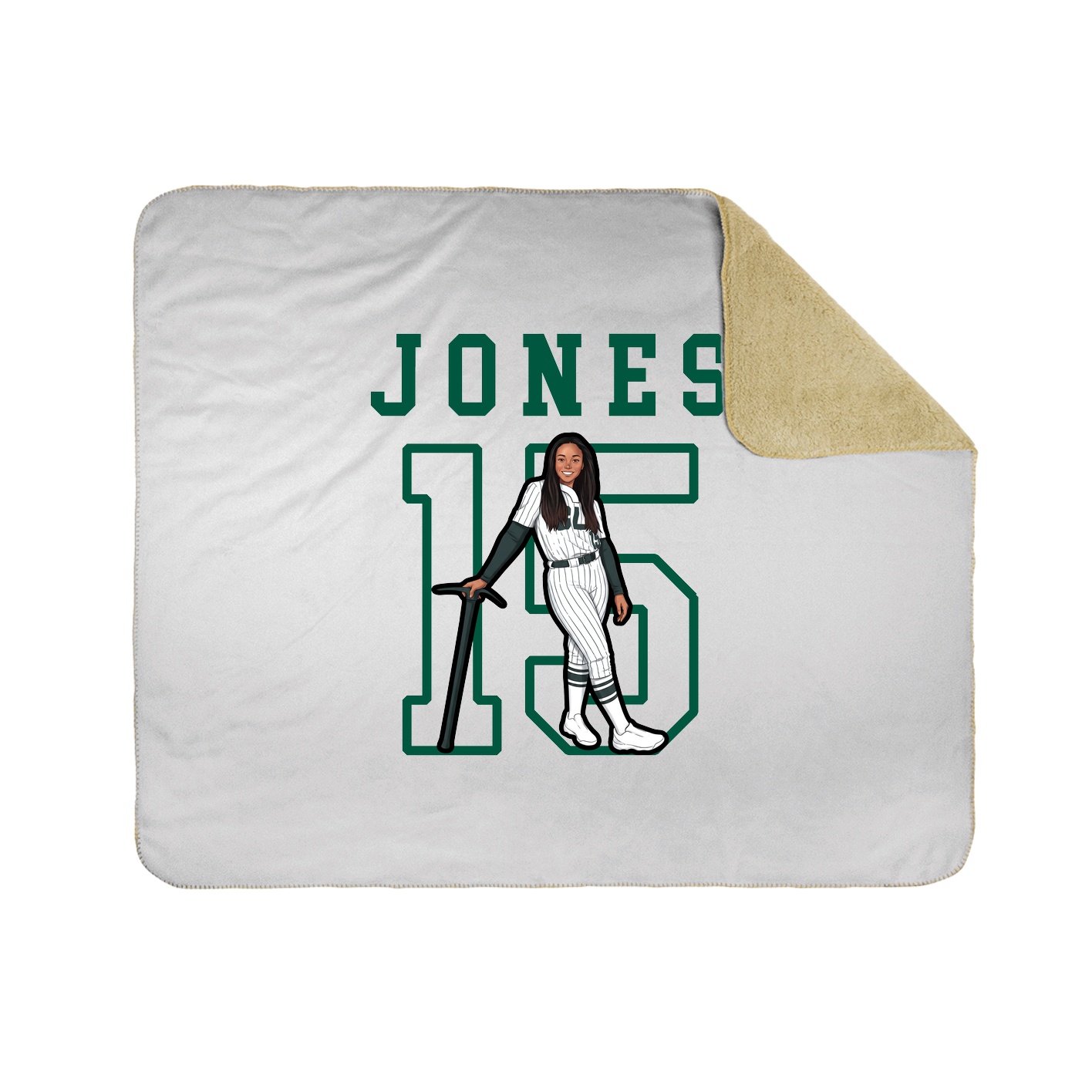 Throw Blanket — Shirsey in White