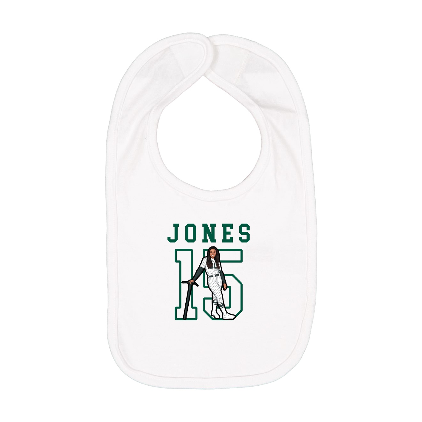 Infant Bib — Shirsey in White