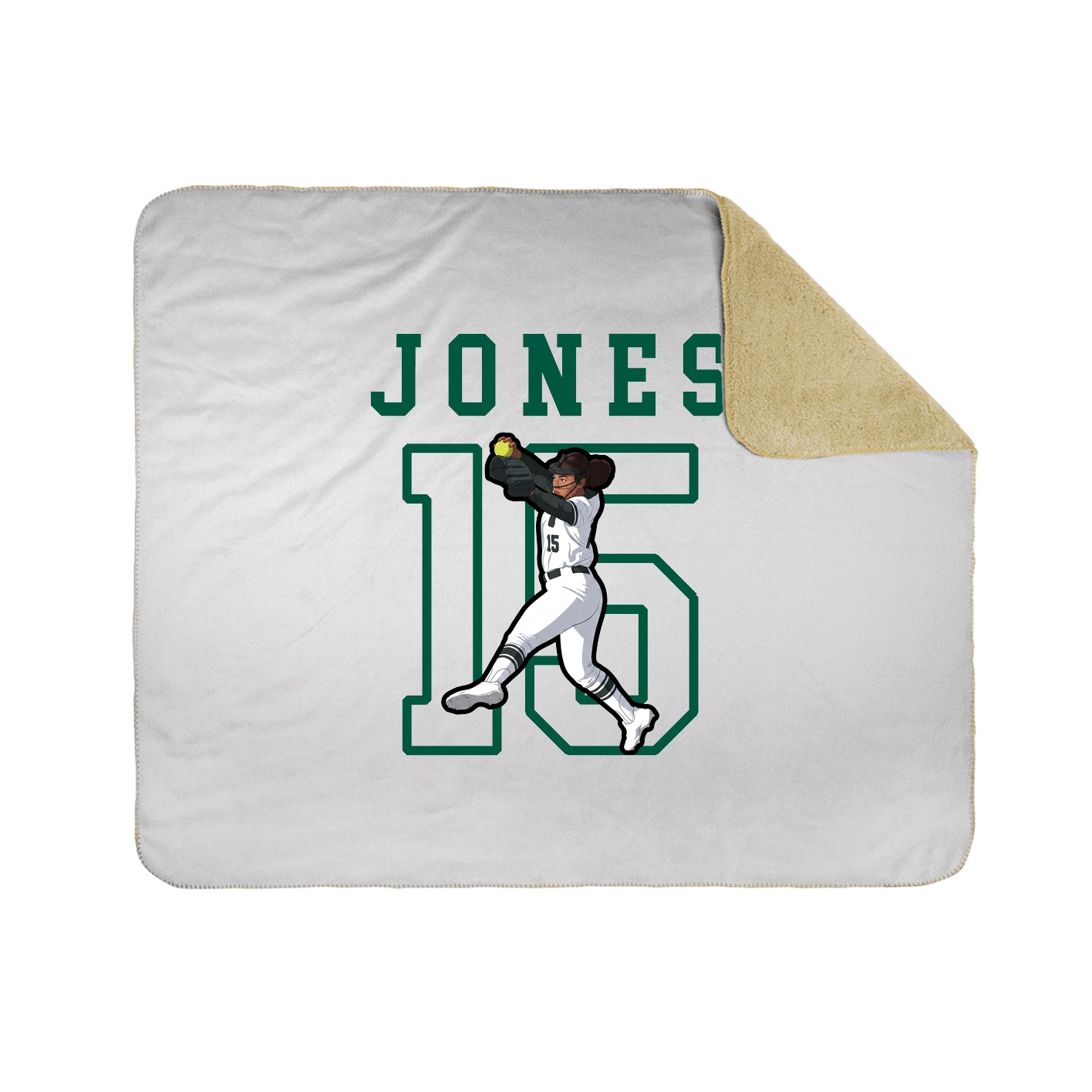 Throw Blanket — Shirsey in White