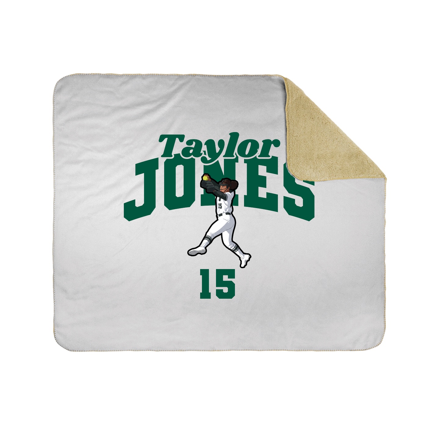 Throw Blanket — Signature Arch in White