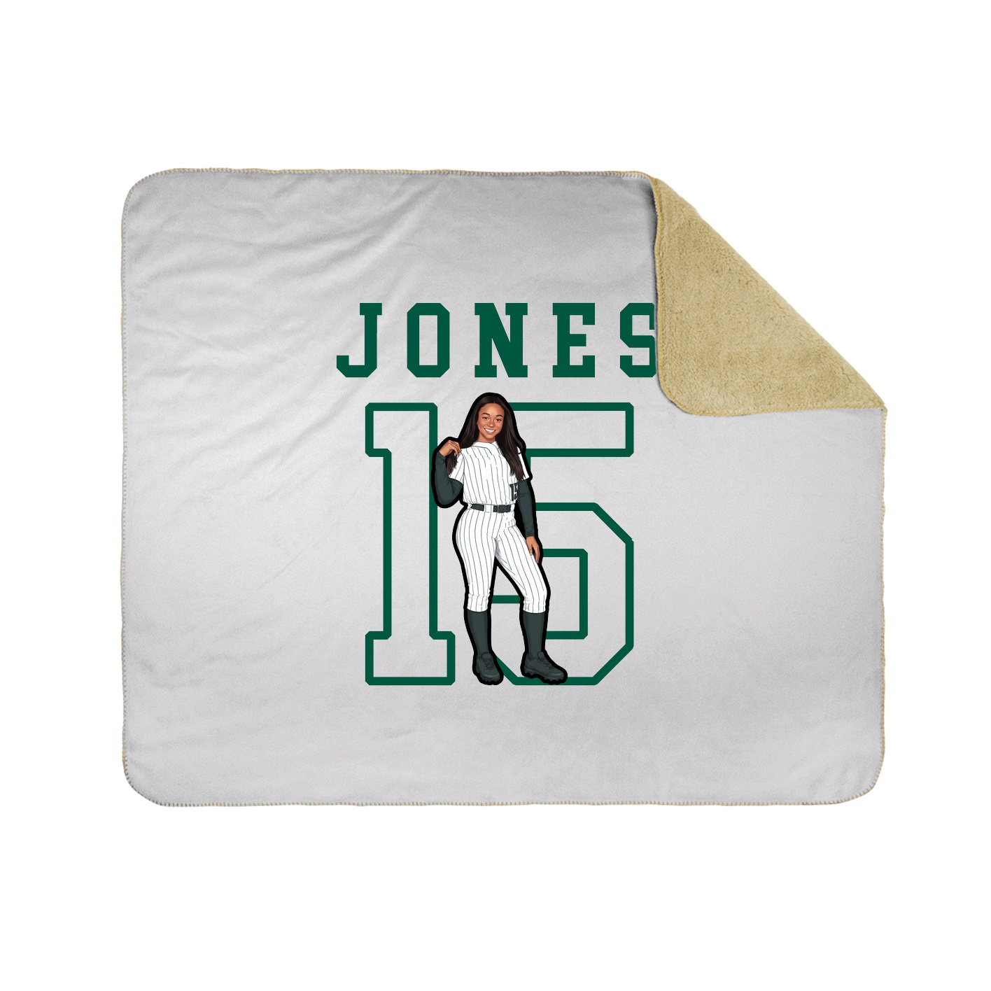 Throw Blanket — Shirsey in White