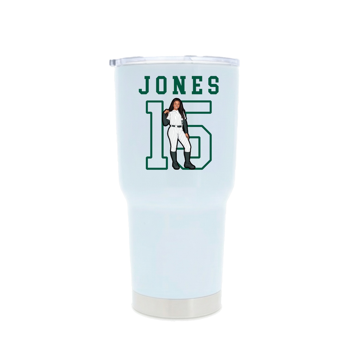 30oz Stainless Steel Tumbler — Shirsey in White