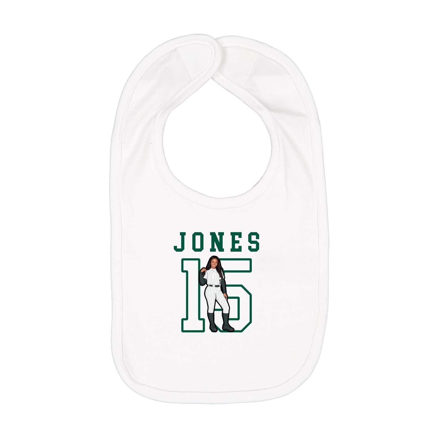 Infant Bib — Shirsey in White