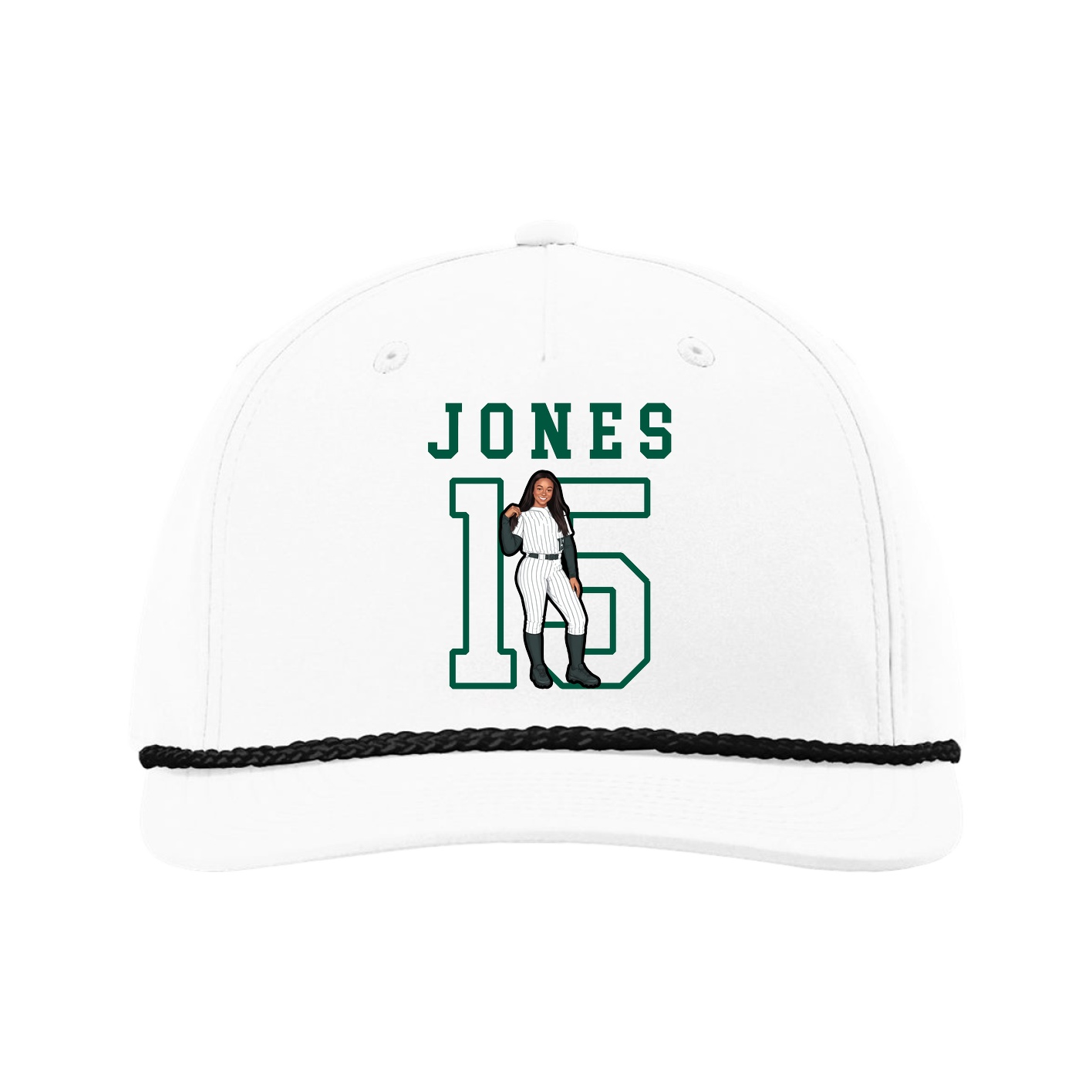 Five-Panel Classic Rope Cap — Shirsey in White