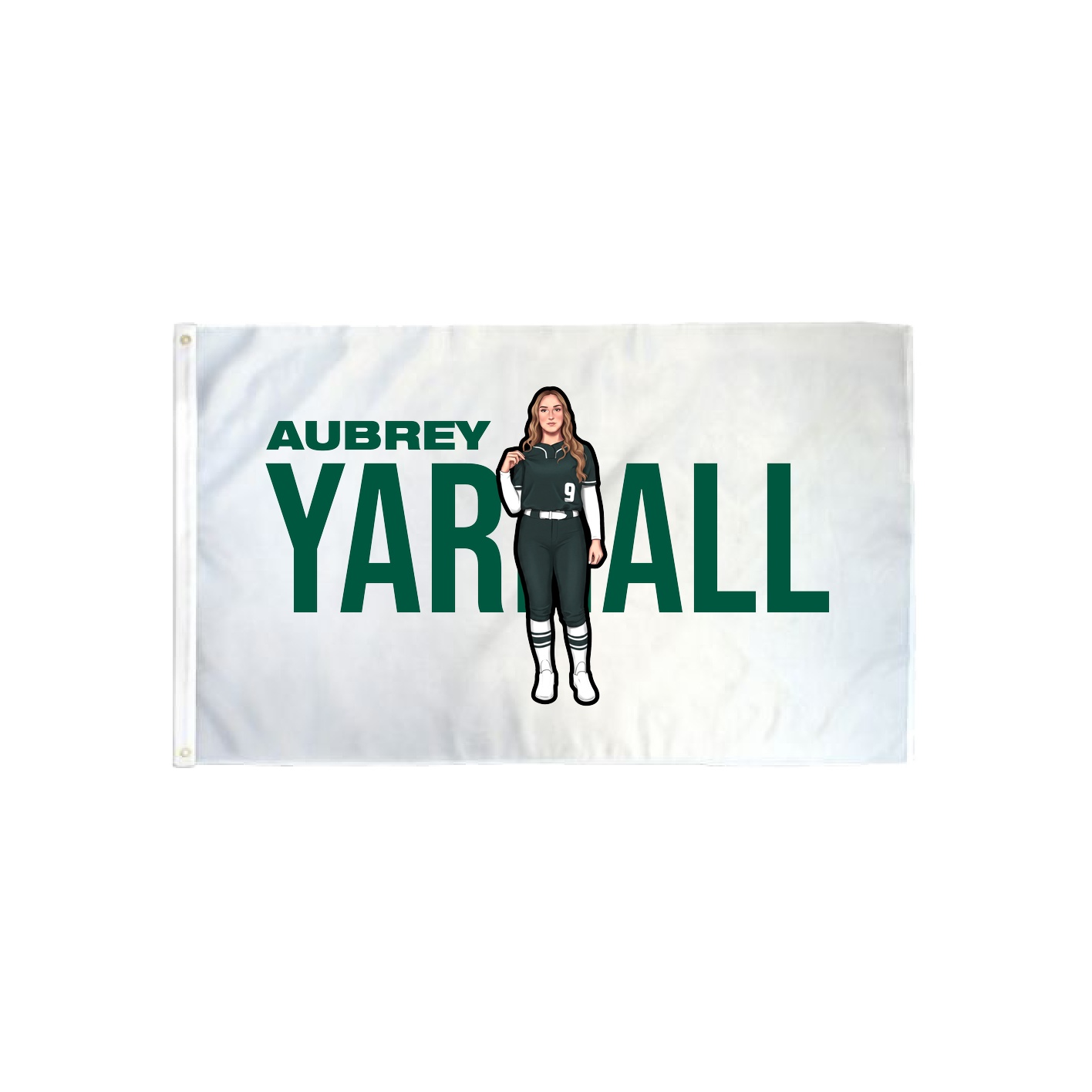 3x5 Flag — Player Name in Classic