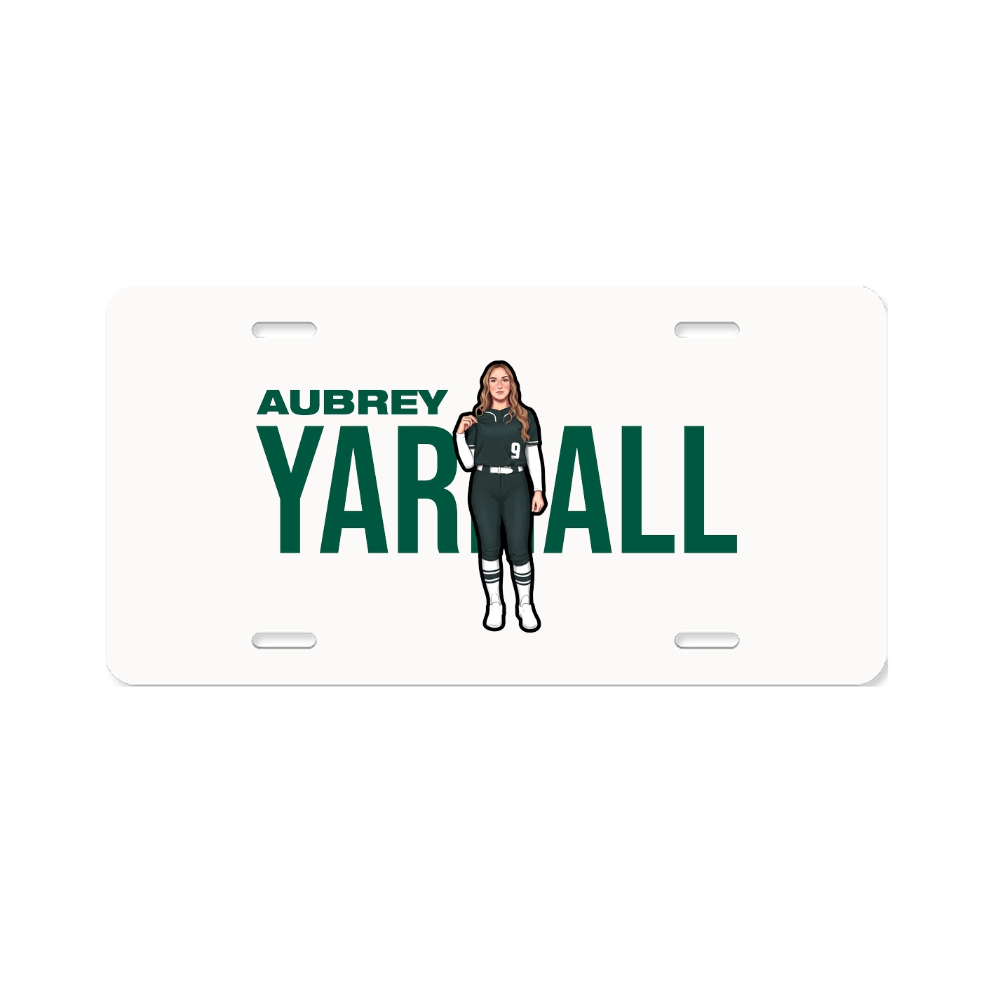 License Plate — Player Name in Classic
