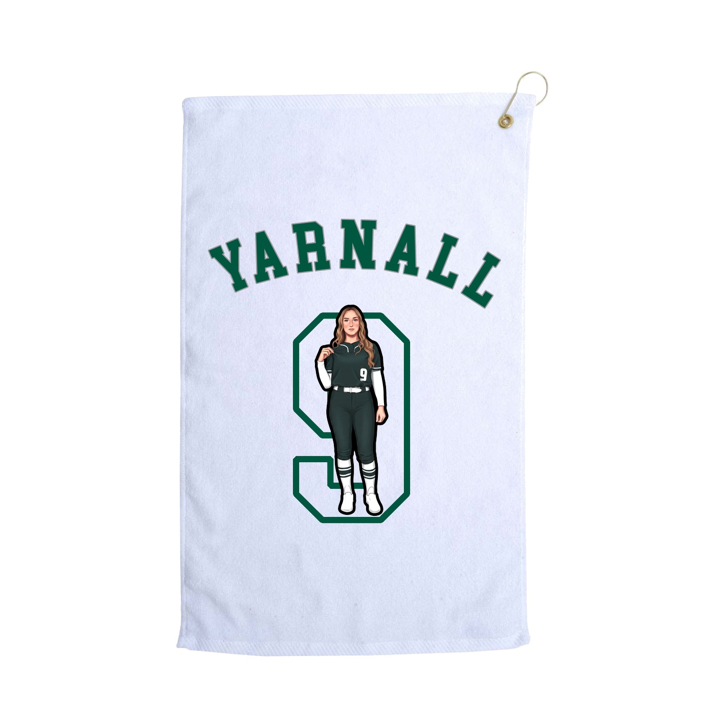 Golf Towel — Shirsey Arch in White