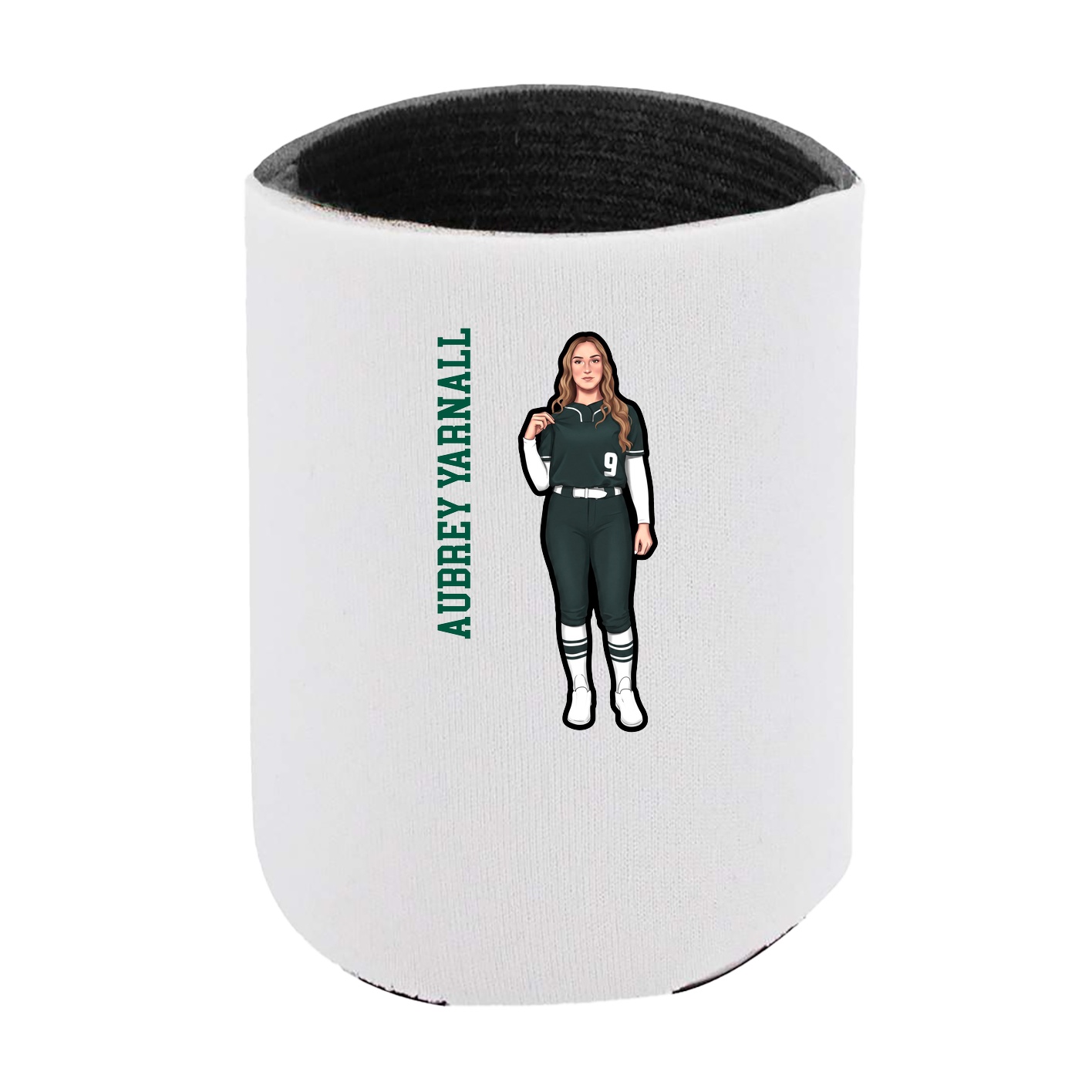 Can Holder — Name Vertical in White