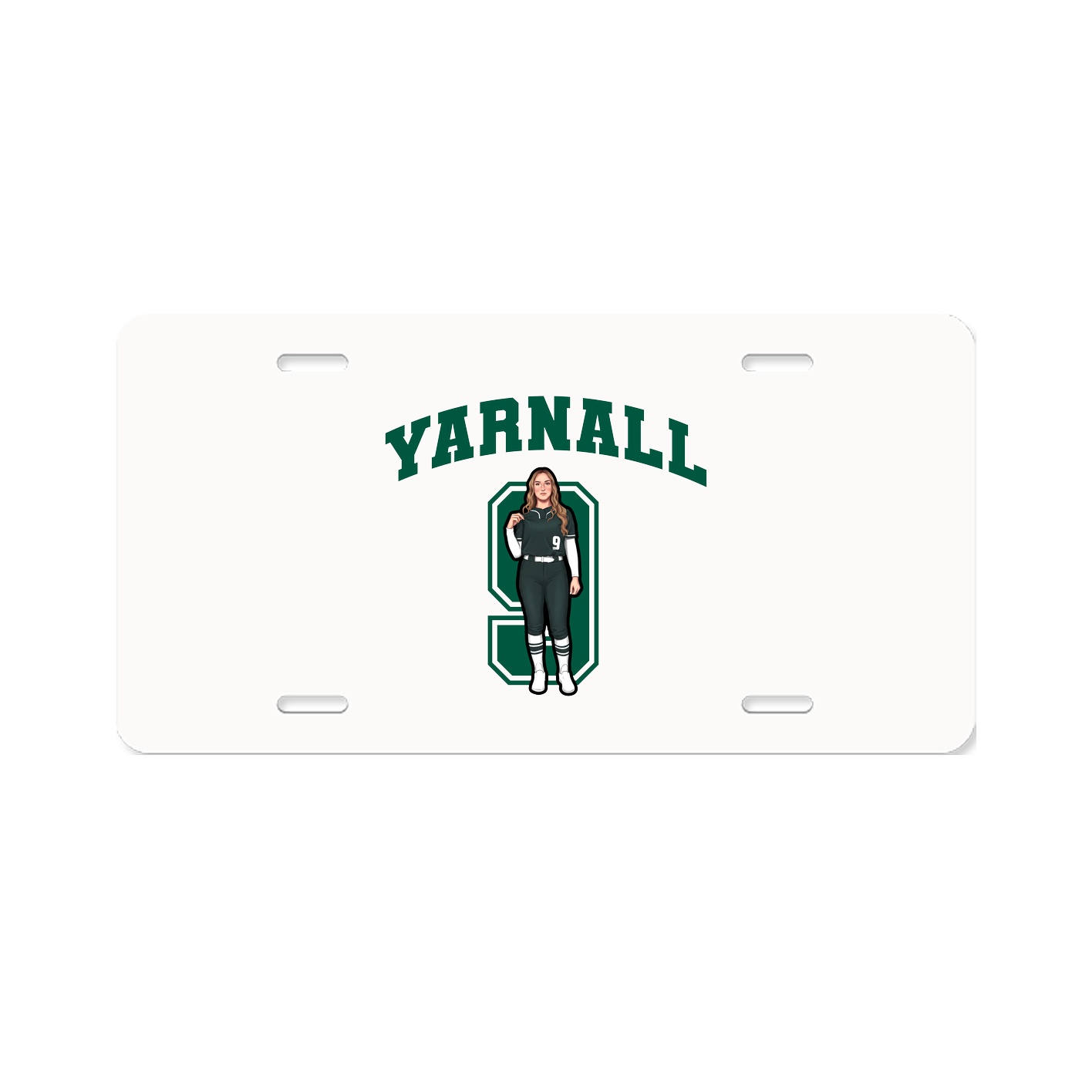 License Plate — Number in Classic