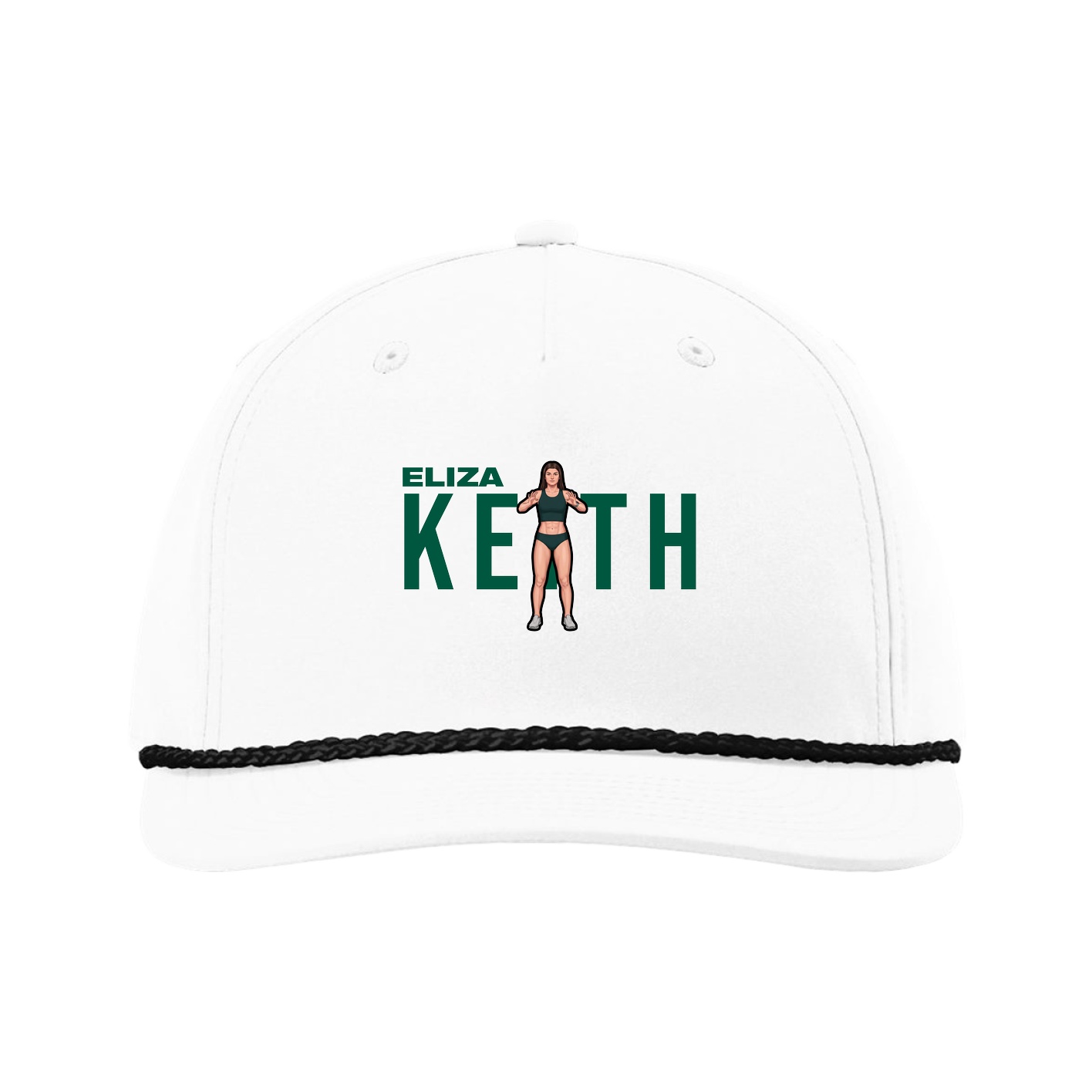 Five-Panel Classic Rope Cap — Player Name in White