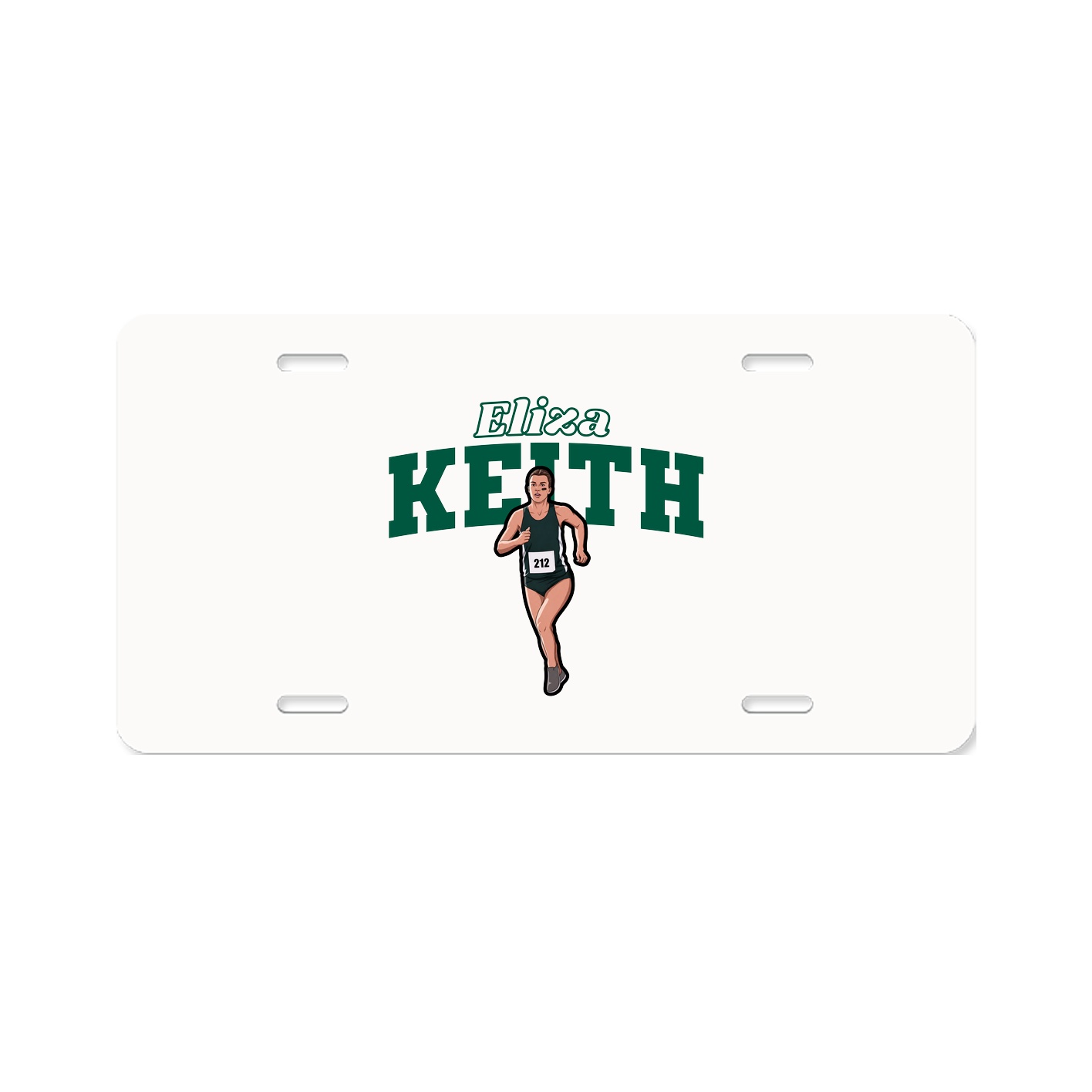 License Plate — Name Arch in Classic