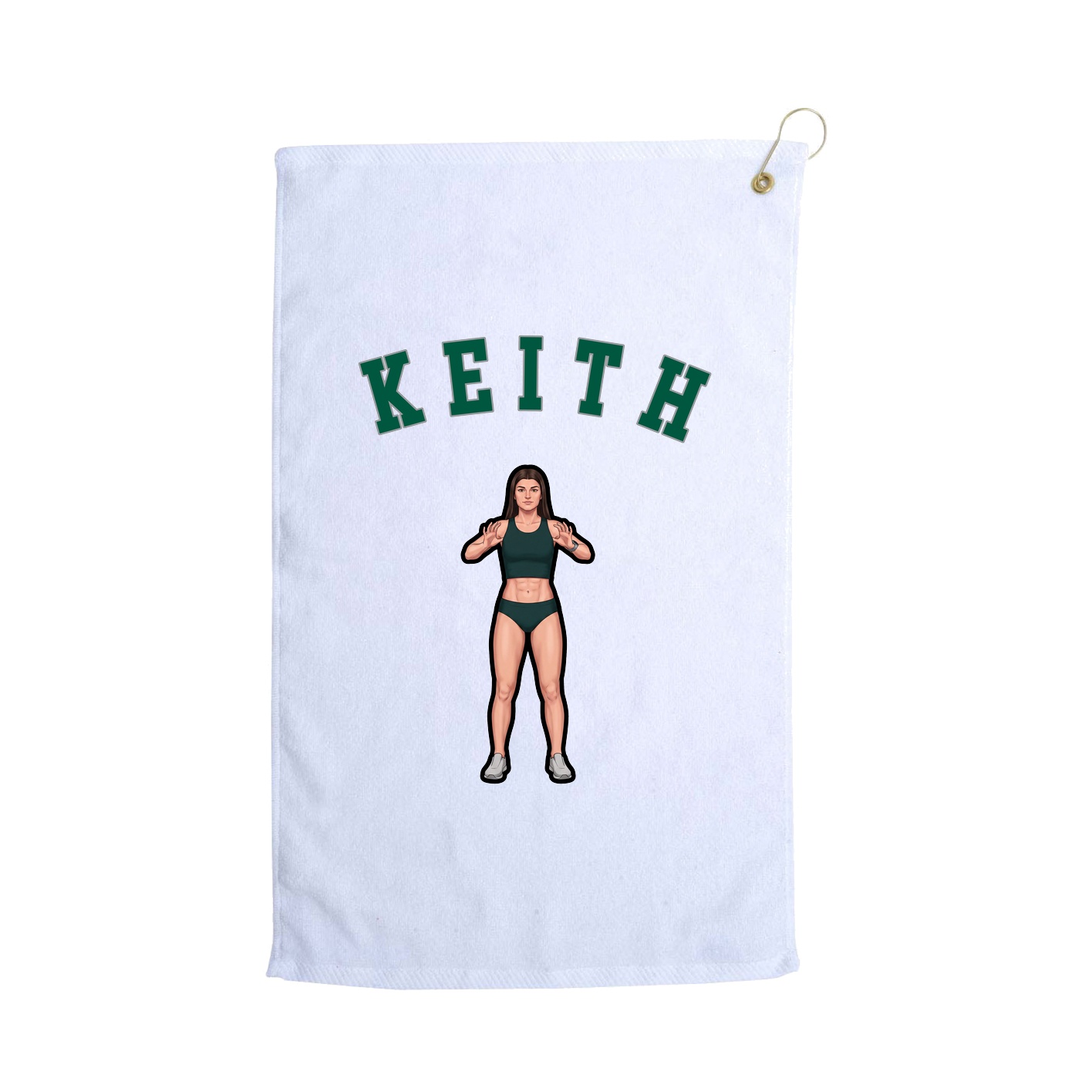 Golf Towel — Shirsey Arch in White
