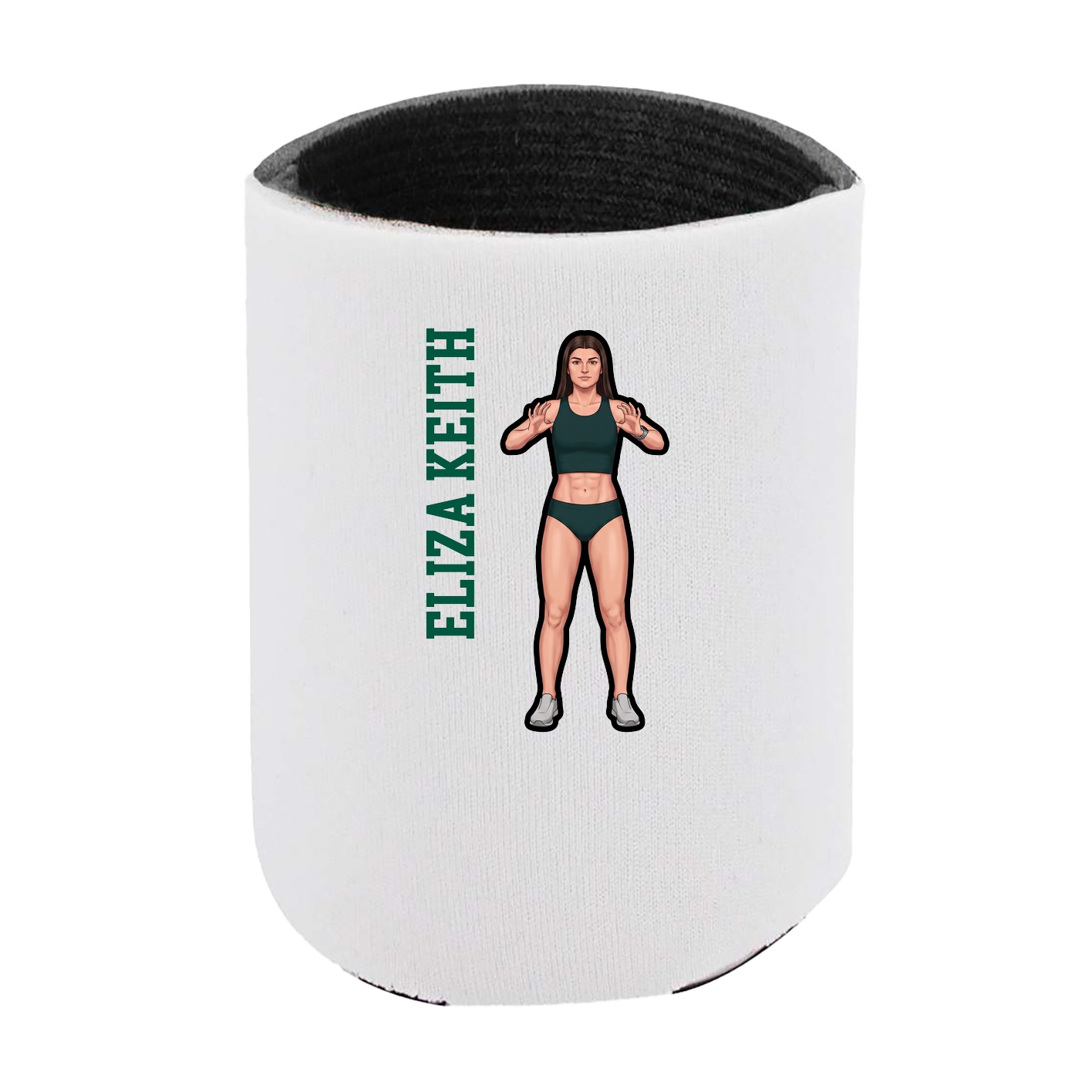 Can Holder — Name Vertical in White