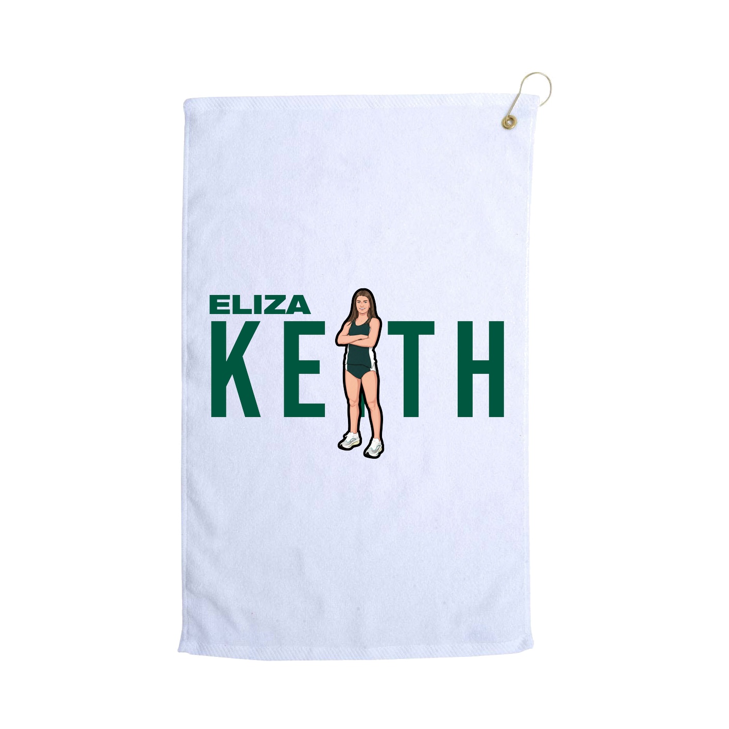 Golf Towel — Player Name in White