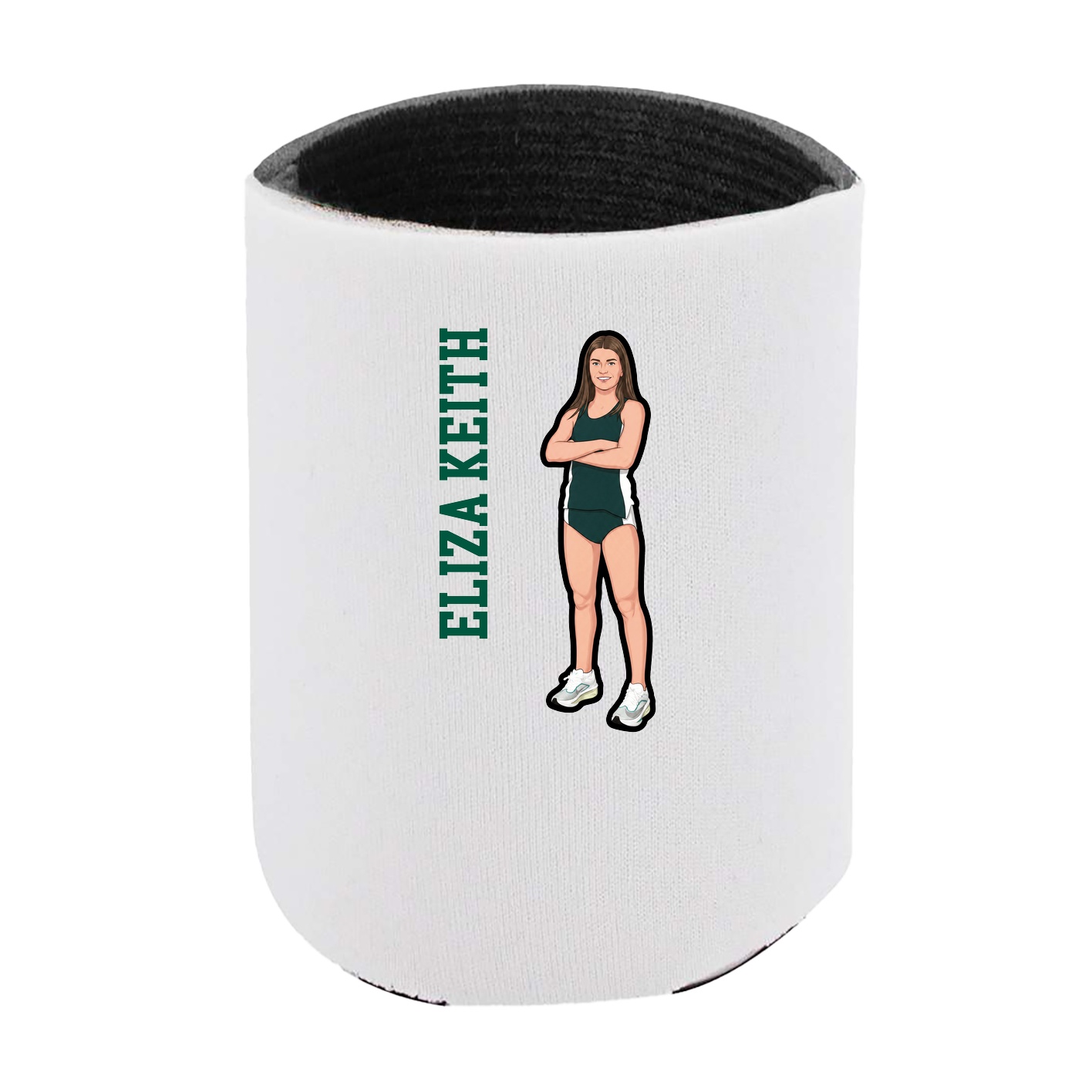 Can Holder — Name Vertical in White