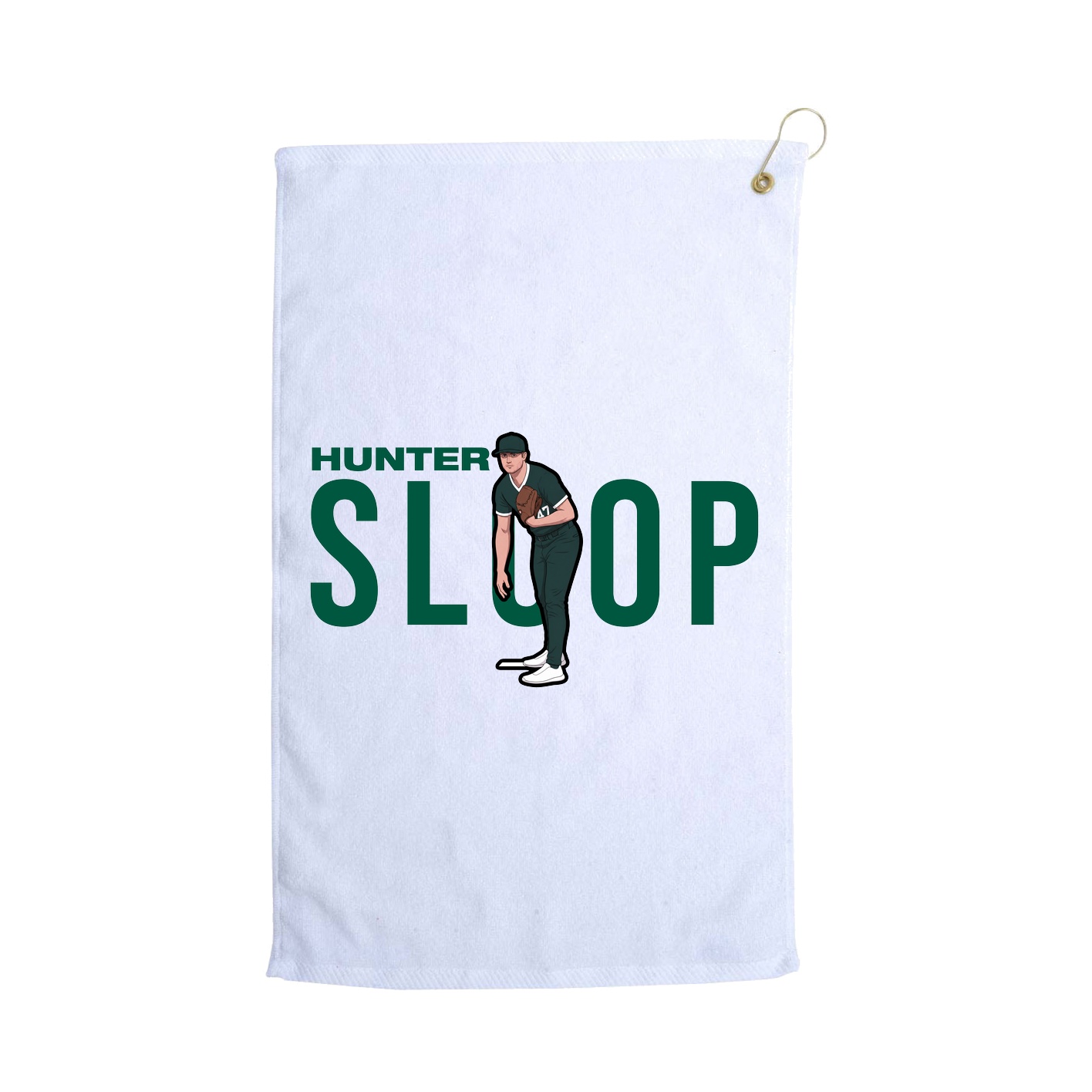 Golf Towel — Player Name in White