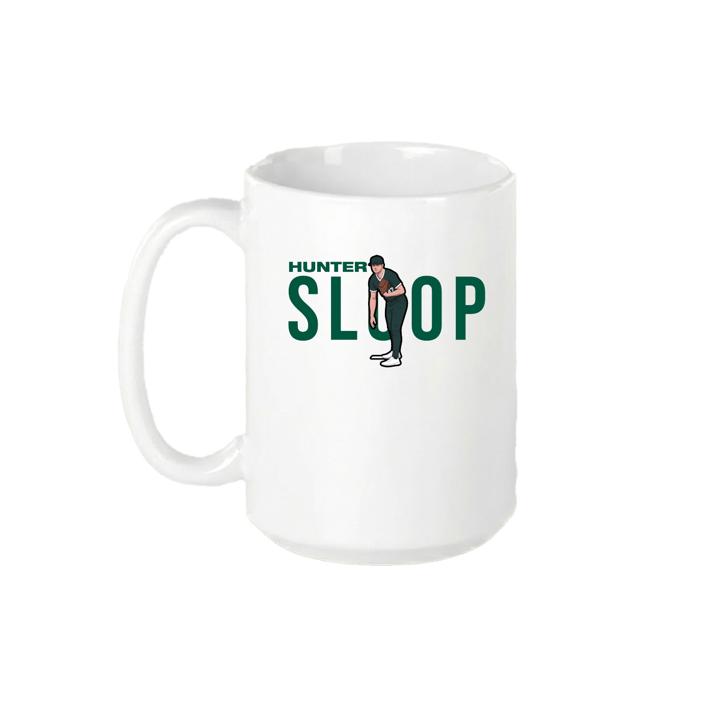 15oz Coffee Mug — Player Name in White