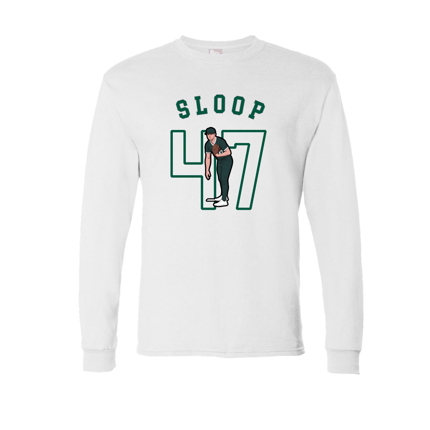 Long Sleeve Tee — Shirsey Arch in White