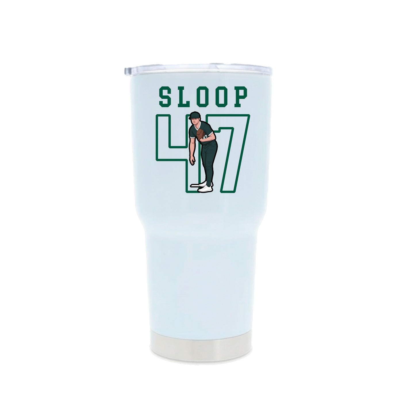 30oz Stainless Steel Tumbler — Shirsey in White