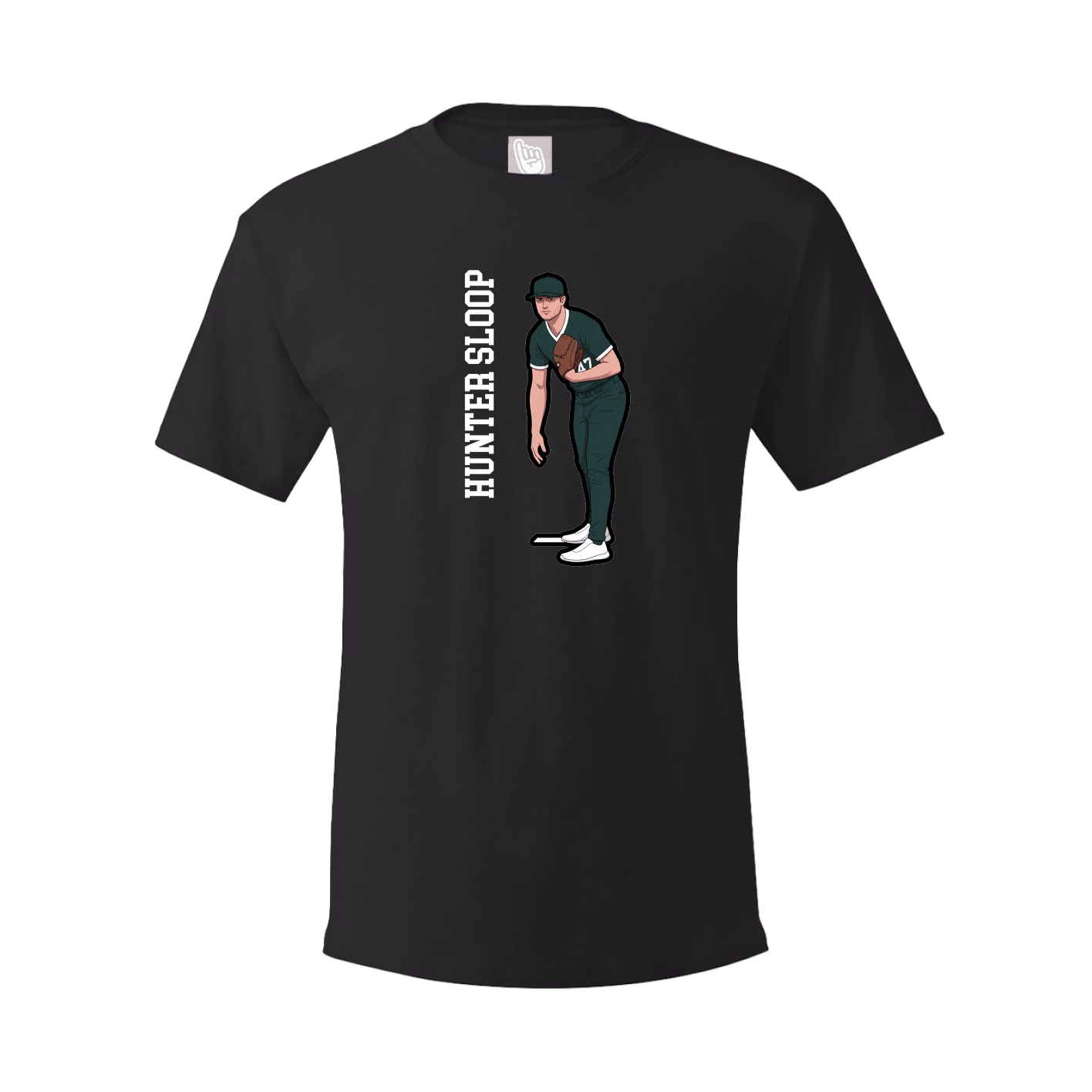 Tee — Name Vertical in Black