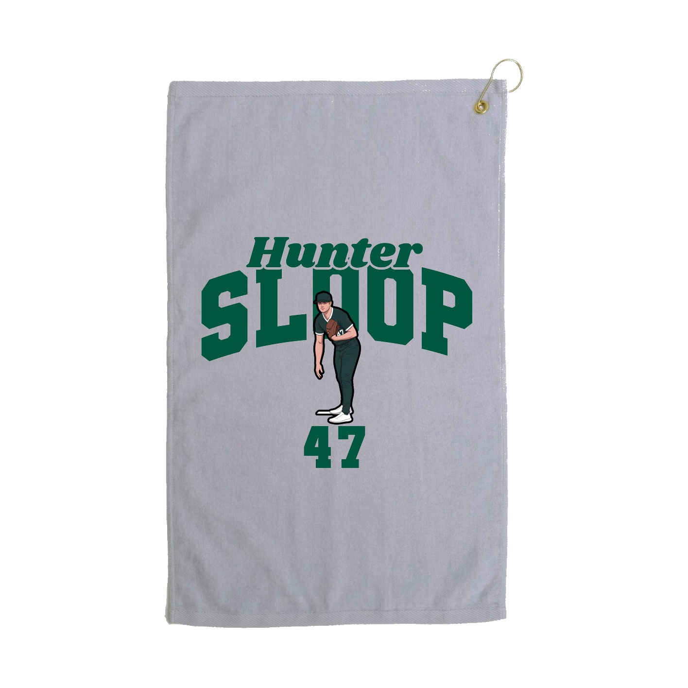 Golf Towel — Signature Arch in Grey