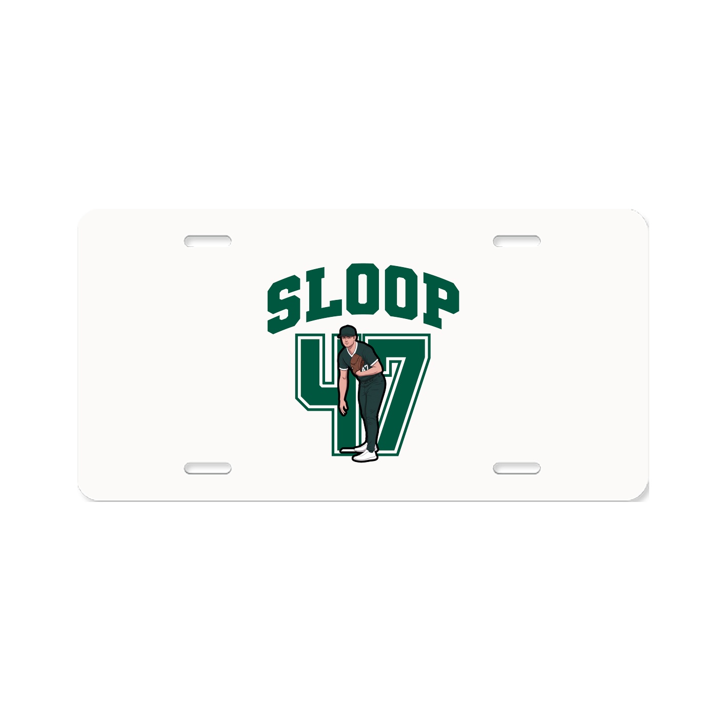 License Plate — Number in Classic