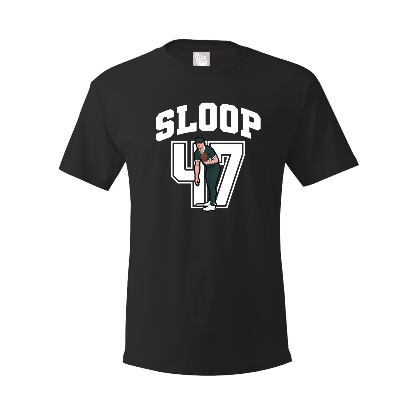 Youth Tee — Number in Black