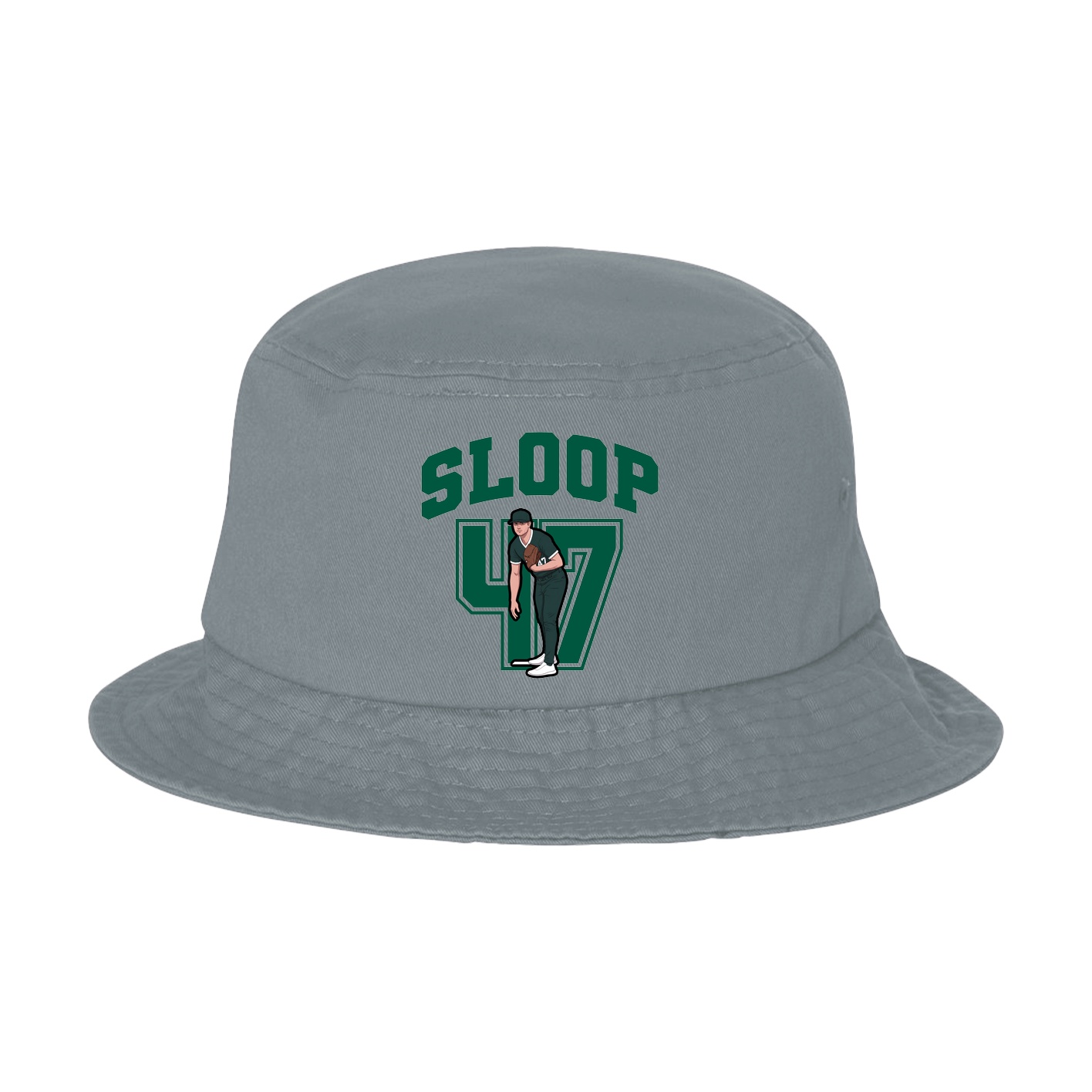 Bucket Cap — Number in Grey
