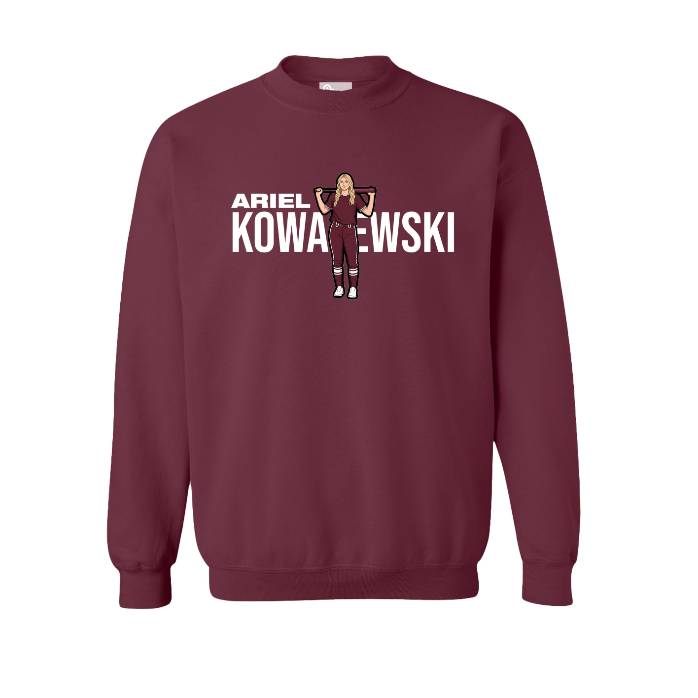 Fleece Crew — Player Name in Maroon